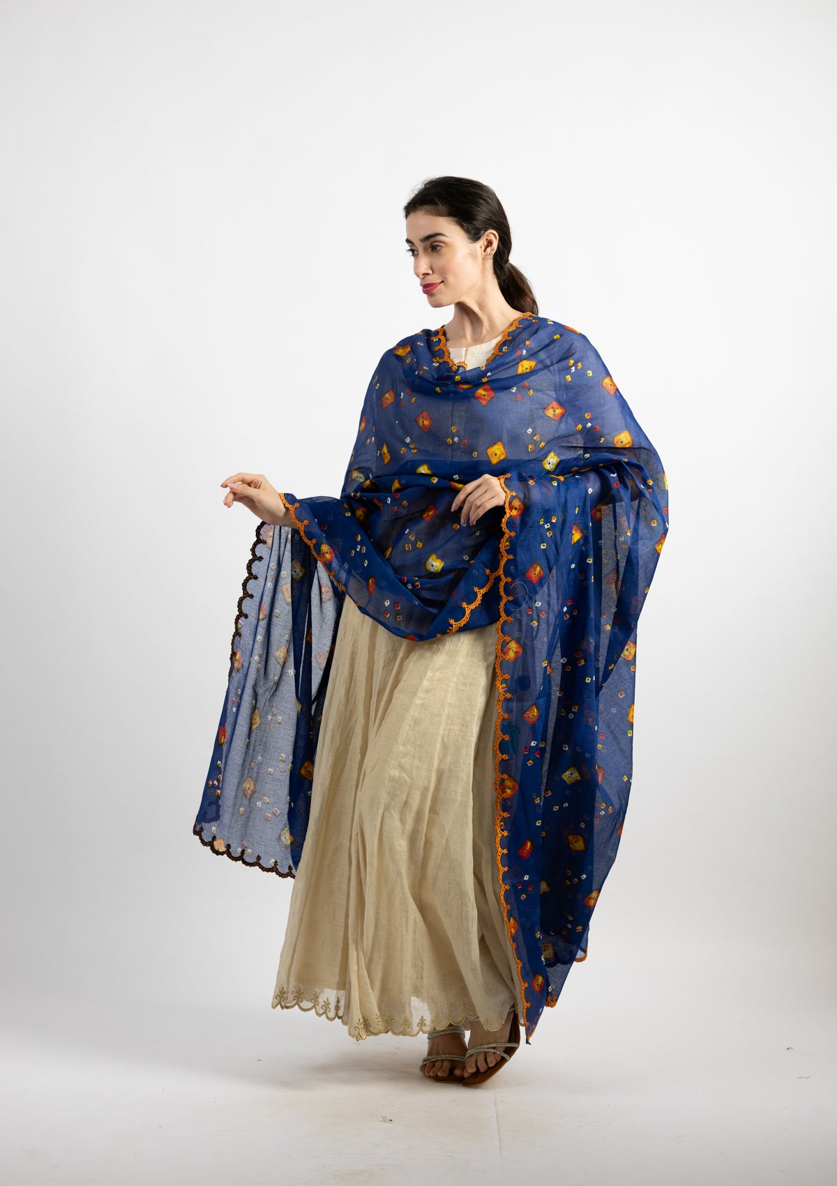Bandhani Printed Cotton Dupatta