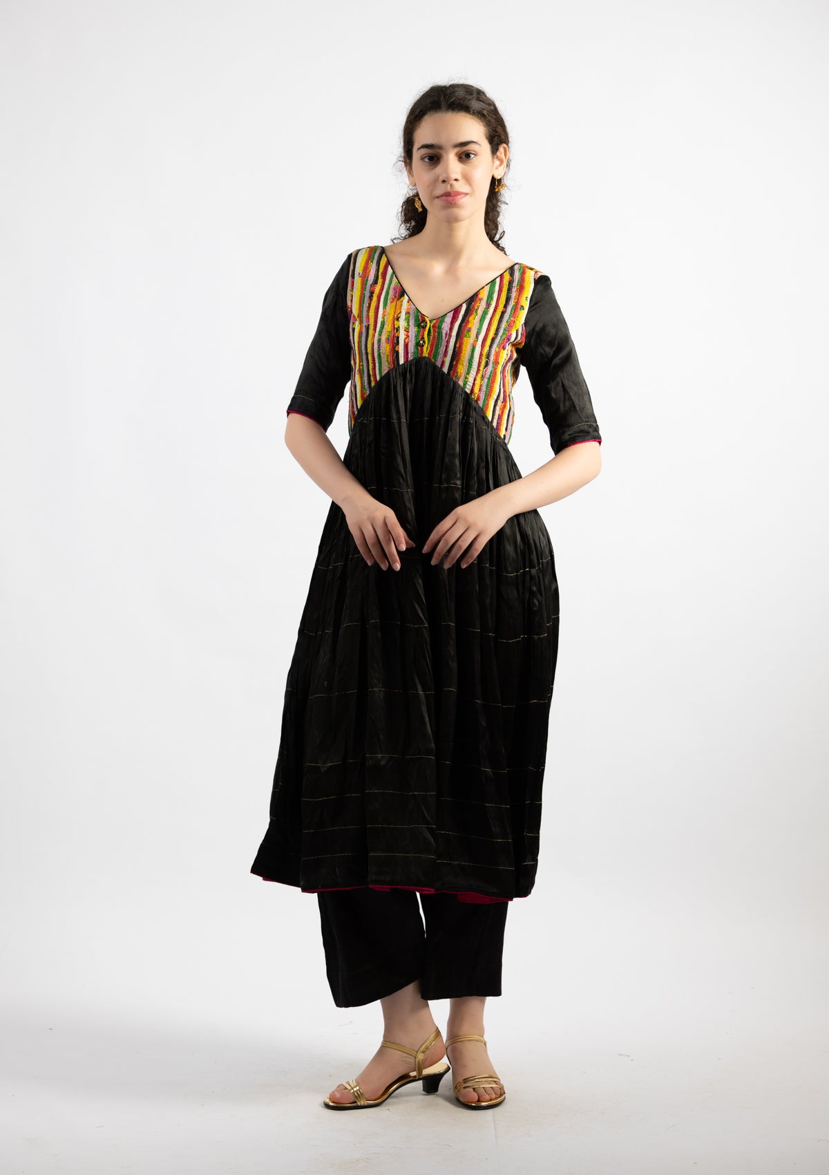 Kaleidoscopic Kurta Pants - Size Small