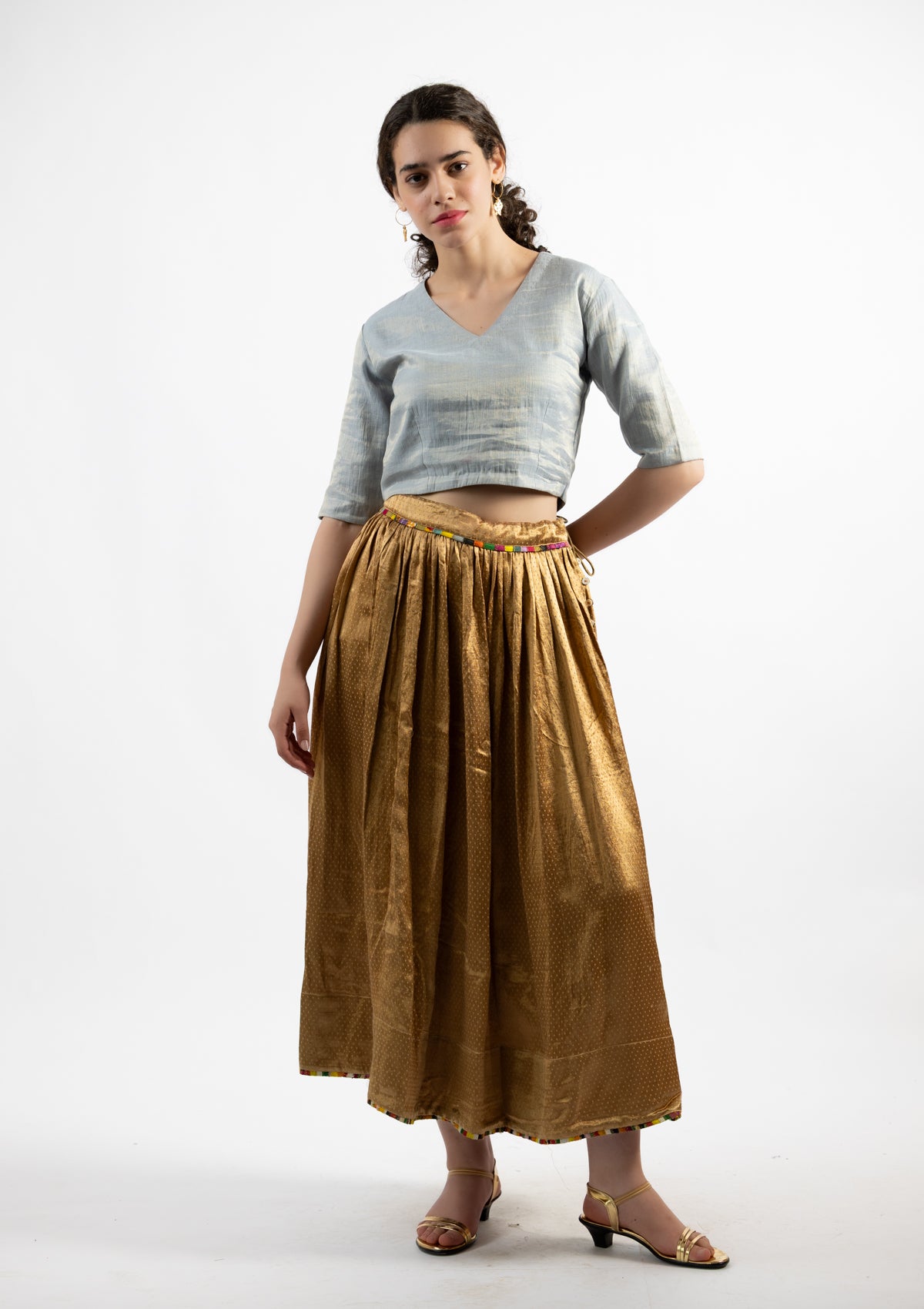 Heritage Mashru Silk Skirt- Size Medium to Small