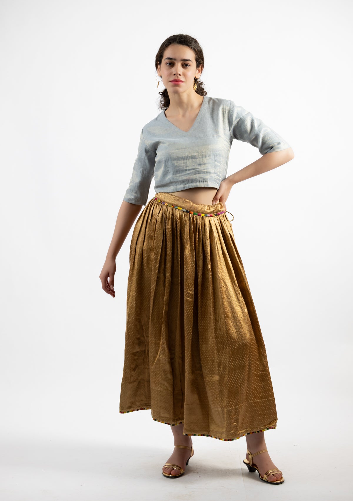 Heritage Mashru Silk Skirt- Size Medium to Small