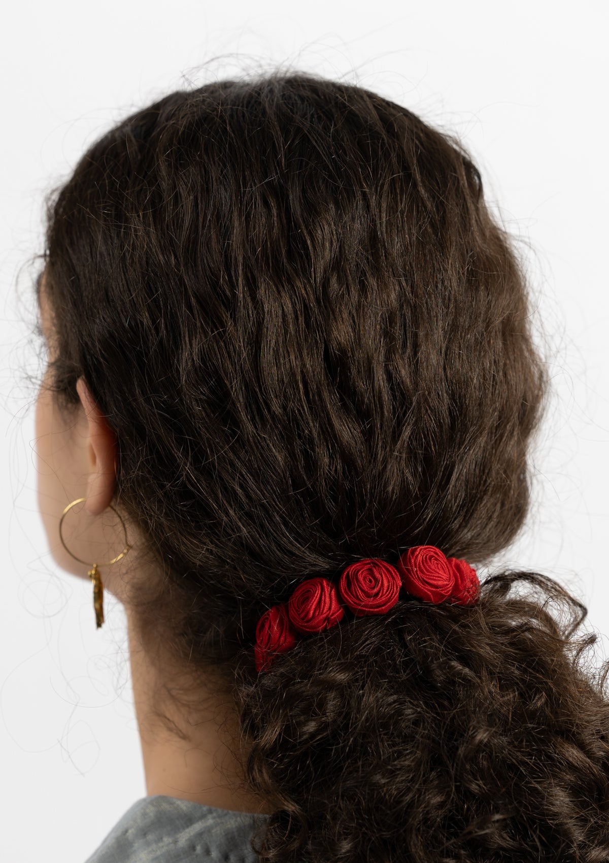 Red Rose Floral Gajra