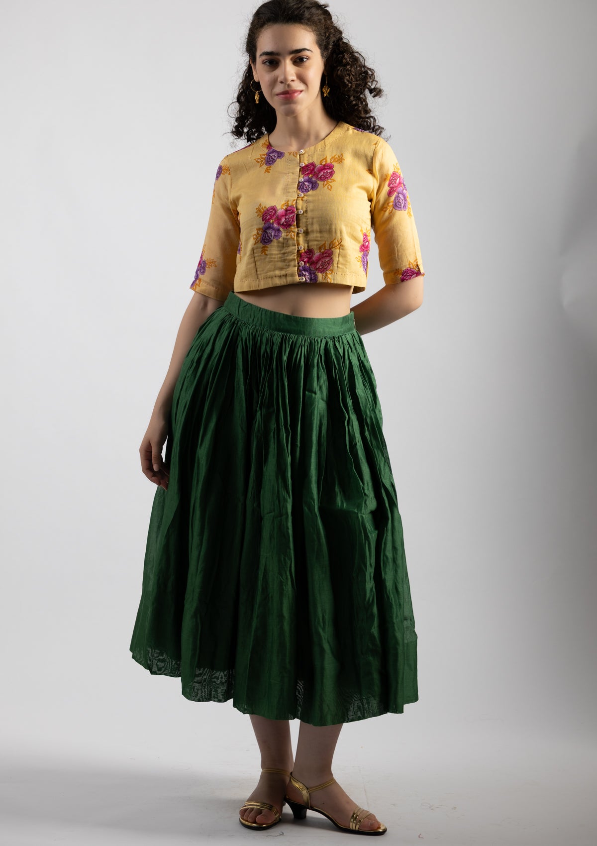 Griva Chanderi Skirt - Size Small