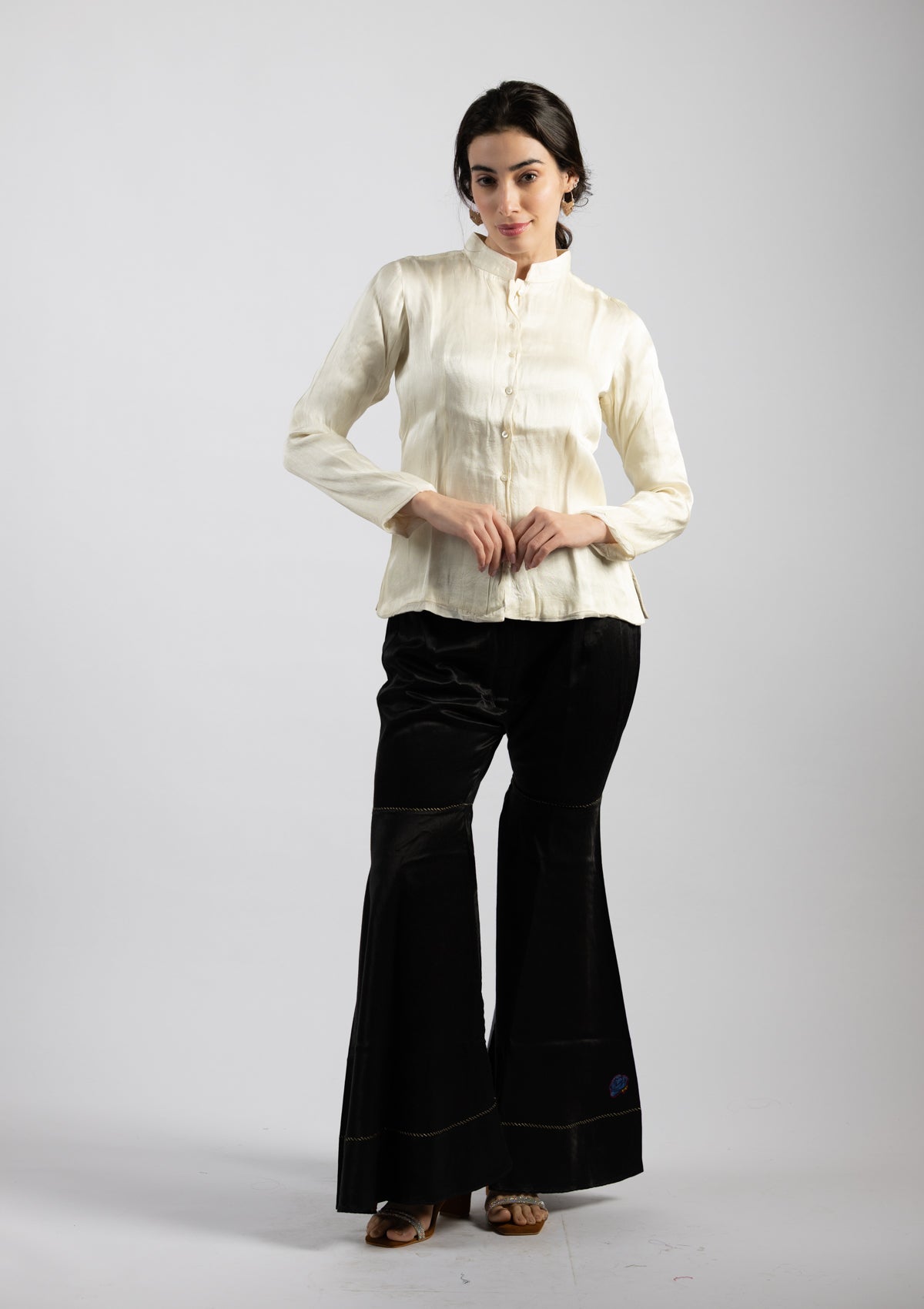 Welo White Mashru Jacket - Size Small