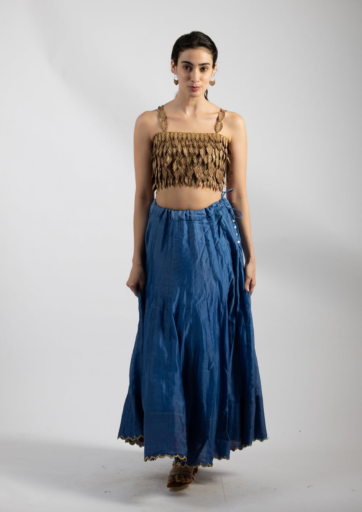 Leaflet Tan Top - Size Small