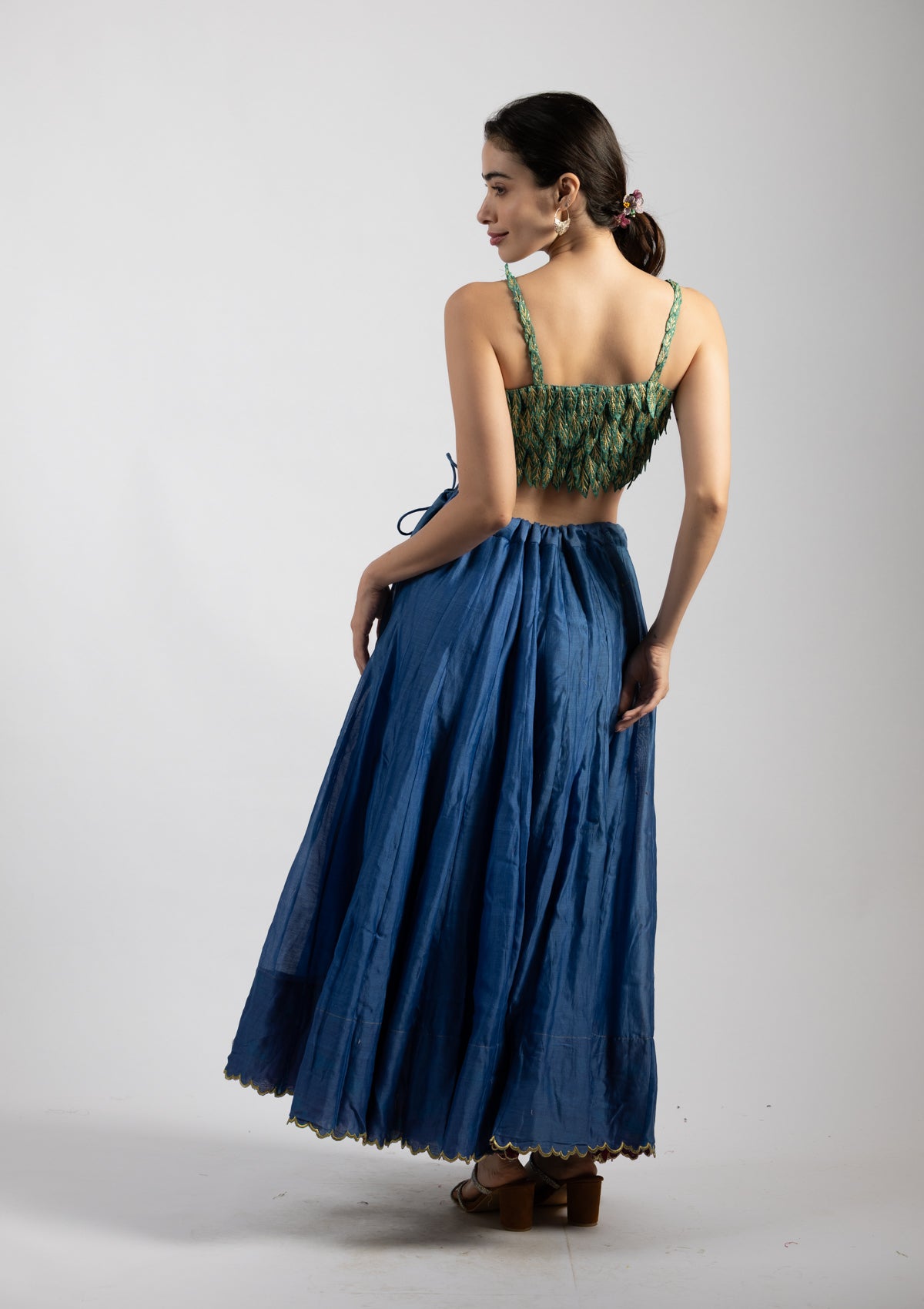 Leaflet Green Top - Size Extra Small