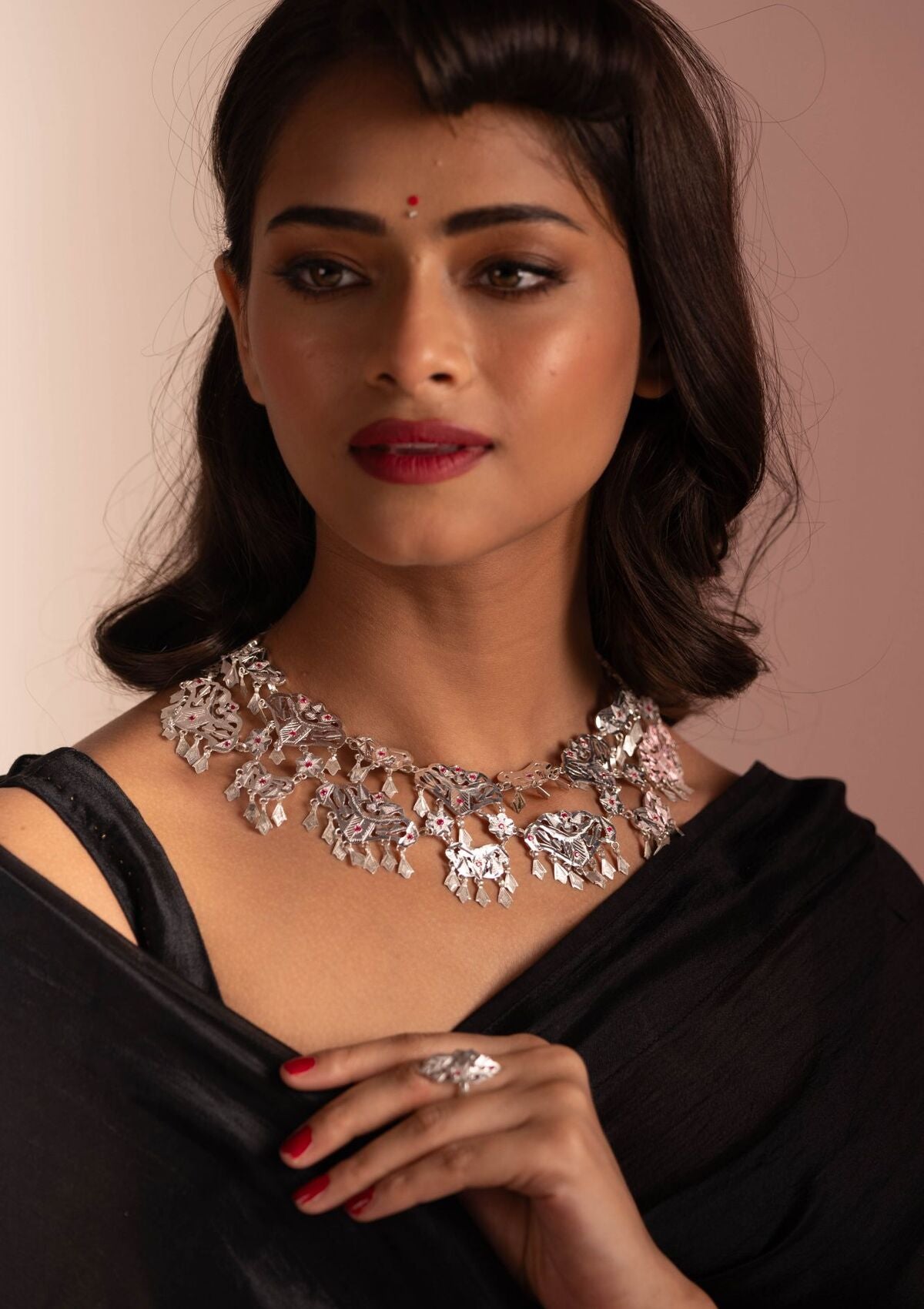 Sangita Silver Necklace