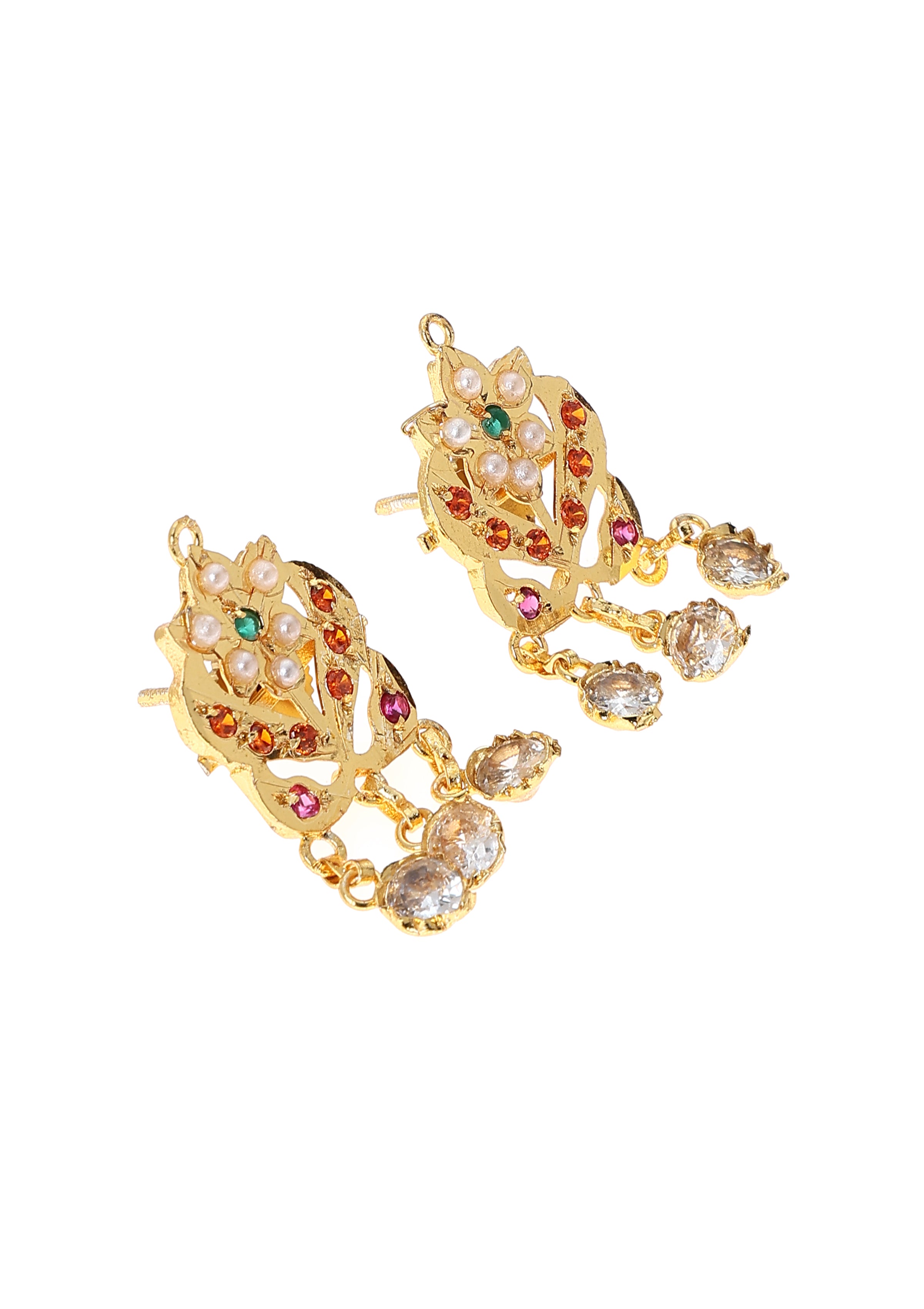 Sankla Gold Tone Silver Earrings