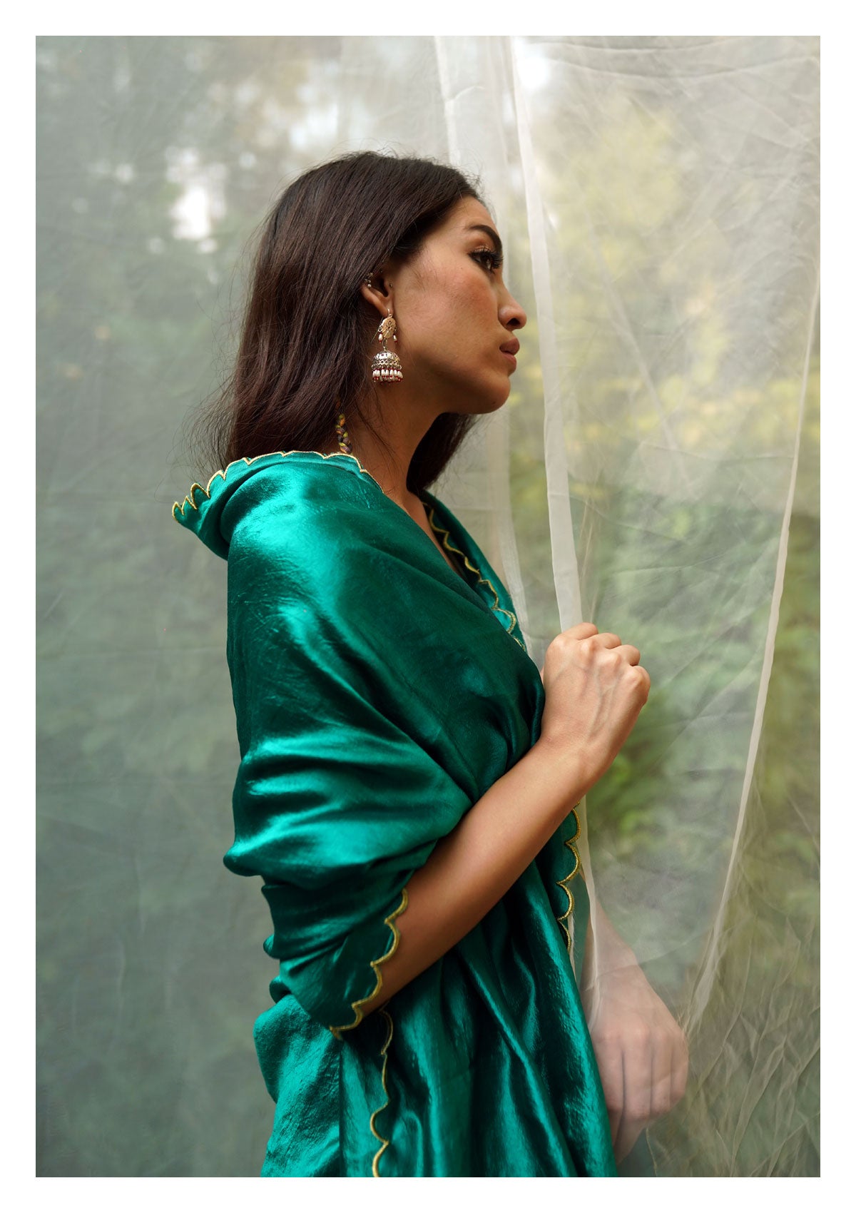 Savani Green Mulberry Silk Saree