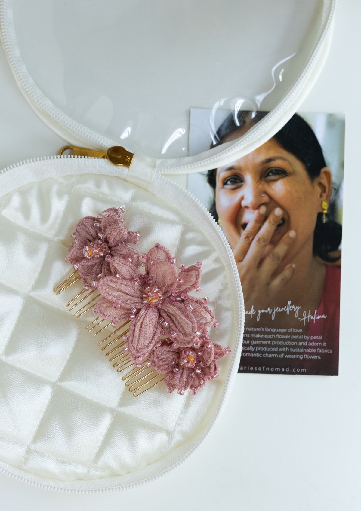 Victoria Floral Comb Clip