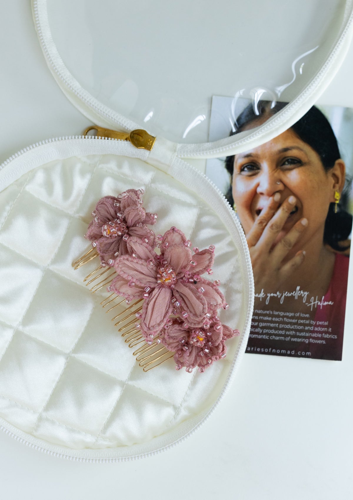Victoria Floral Comb Clip