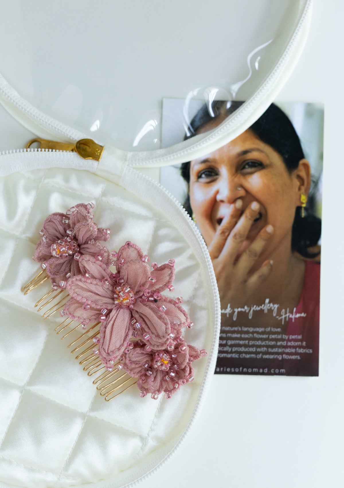 Victoria Floral Comb Clip