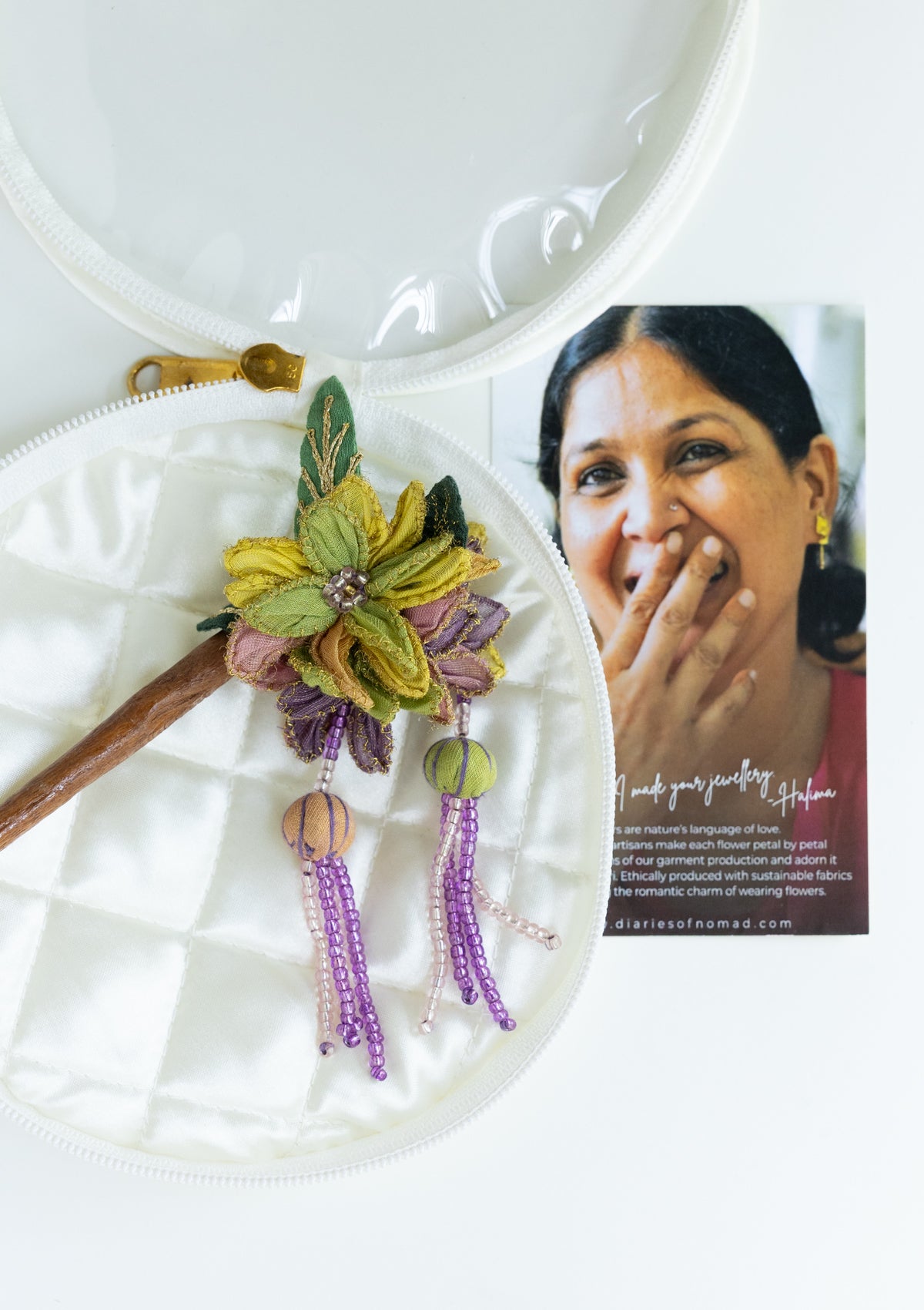 Violet Floral Juda Stick