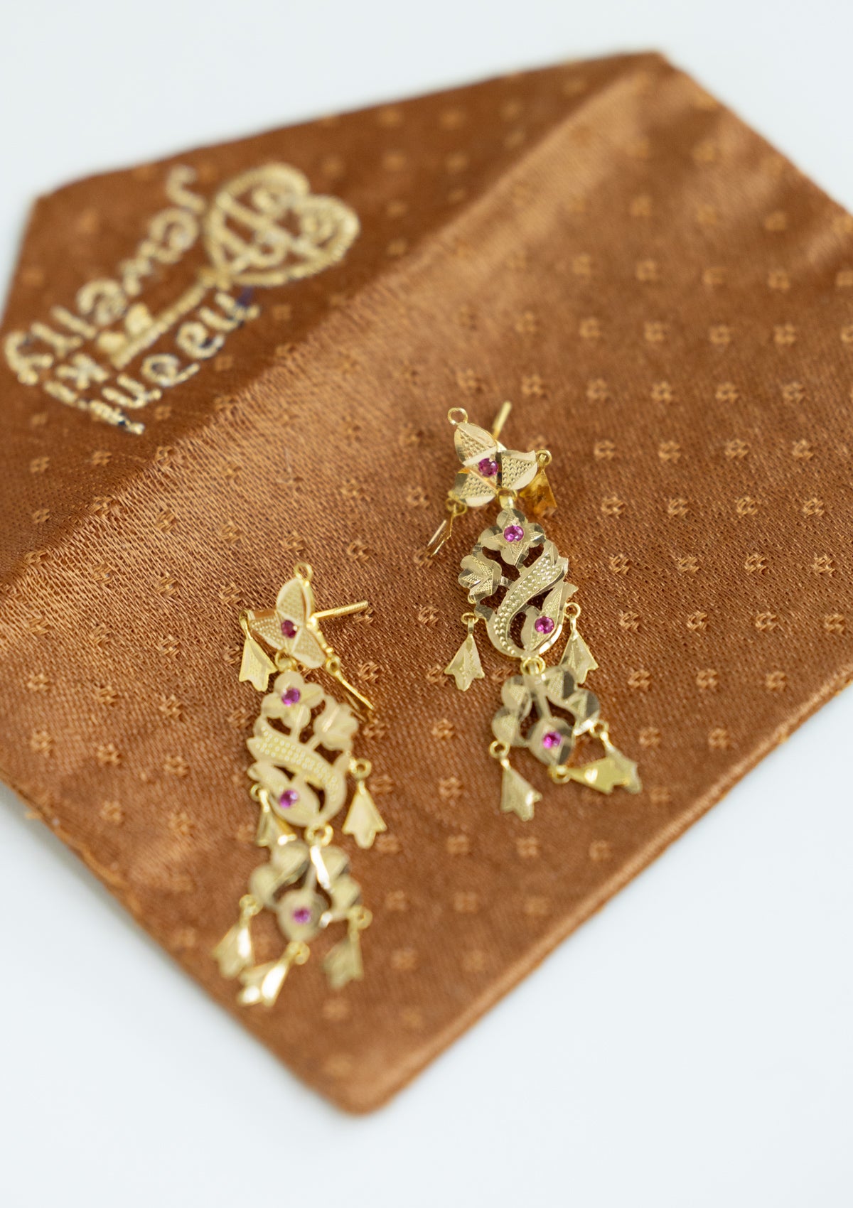 Manjari Gold Earrings