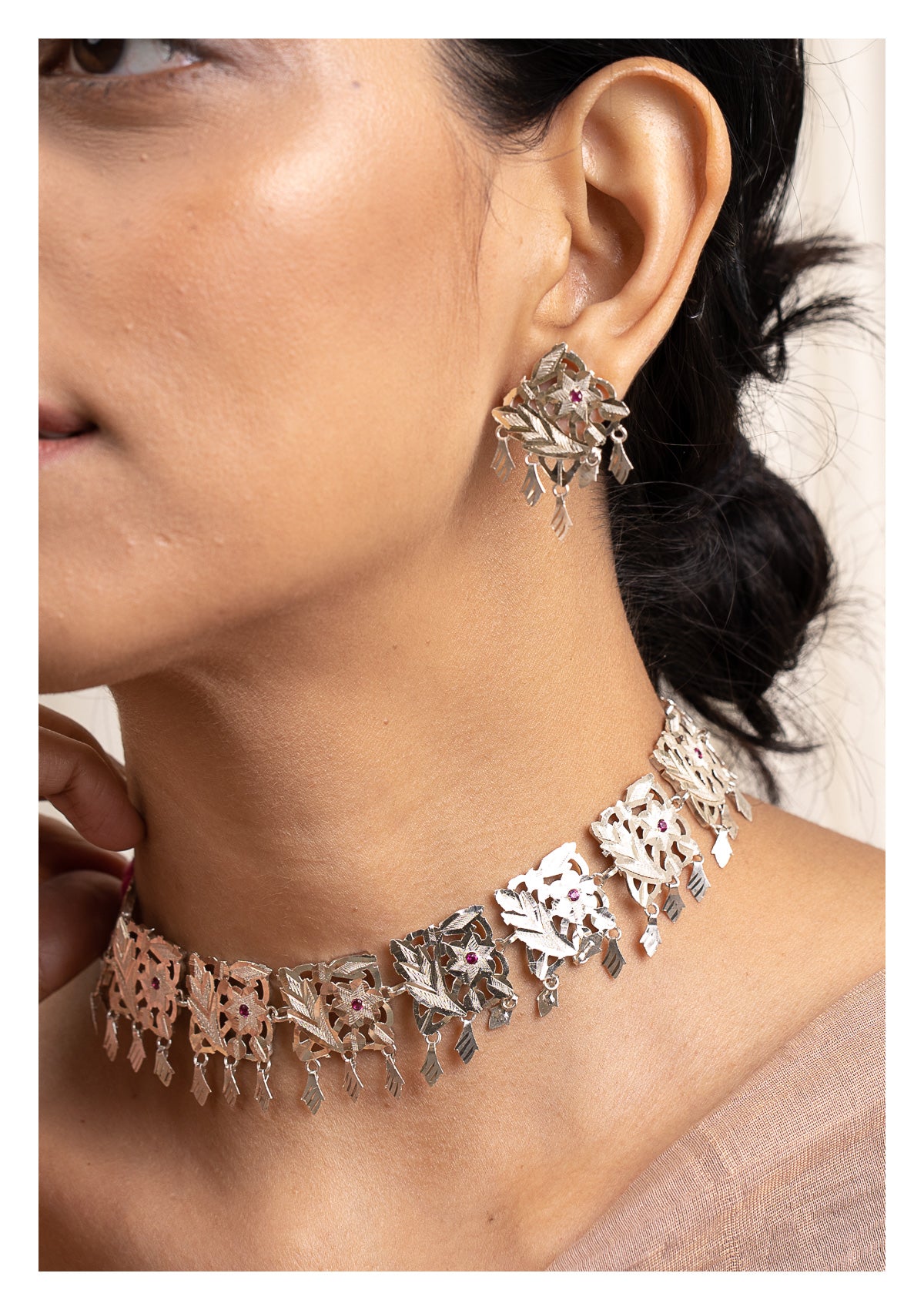 Shashi Handmade Silver Necklace