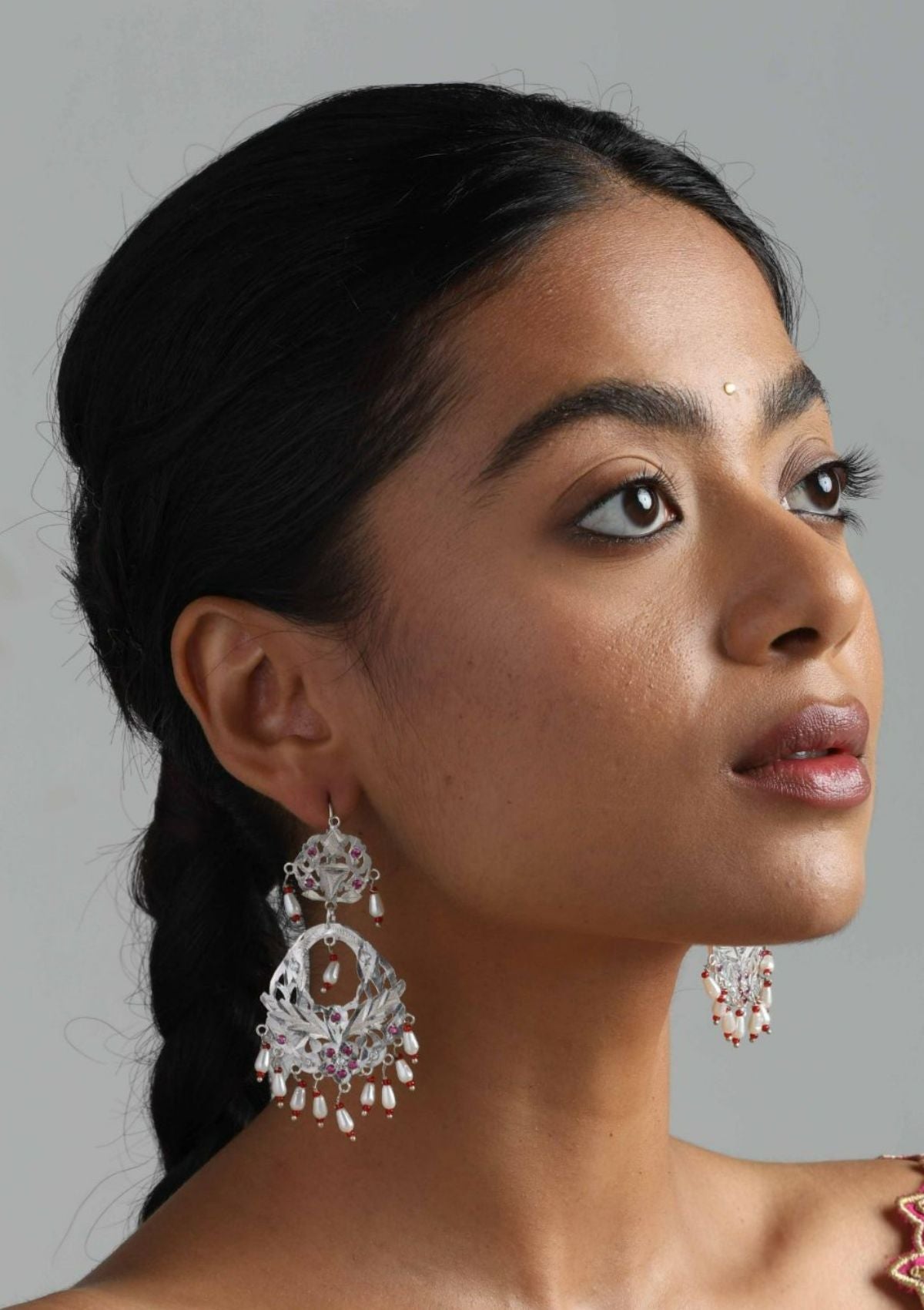 Shashikala Silver Earrings