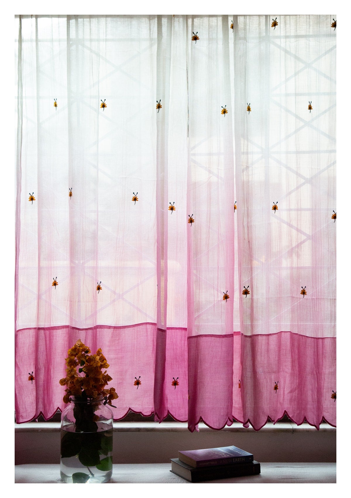 Sitarini Pink Sheer Drape