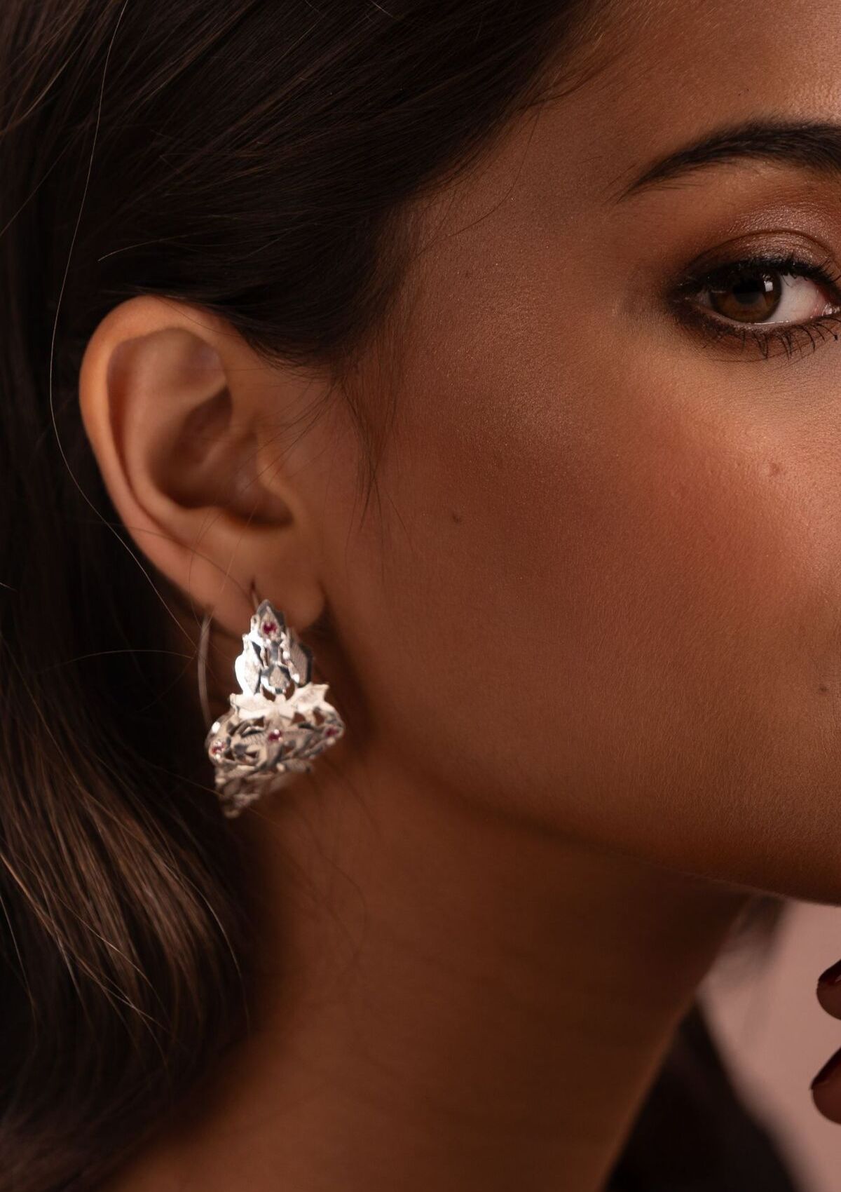 Sridevi Silver Earrings