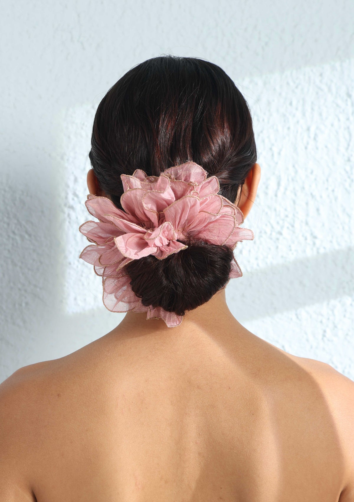 Lily Floral Scrunchie Rubber Band