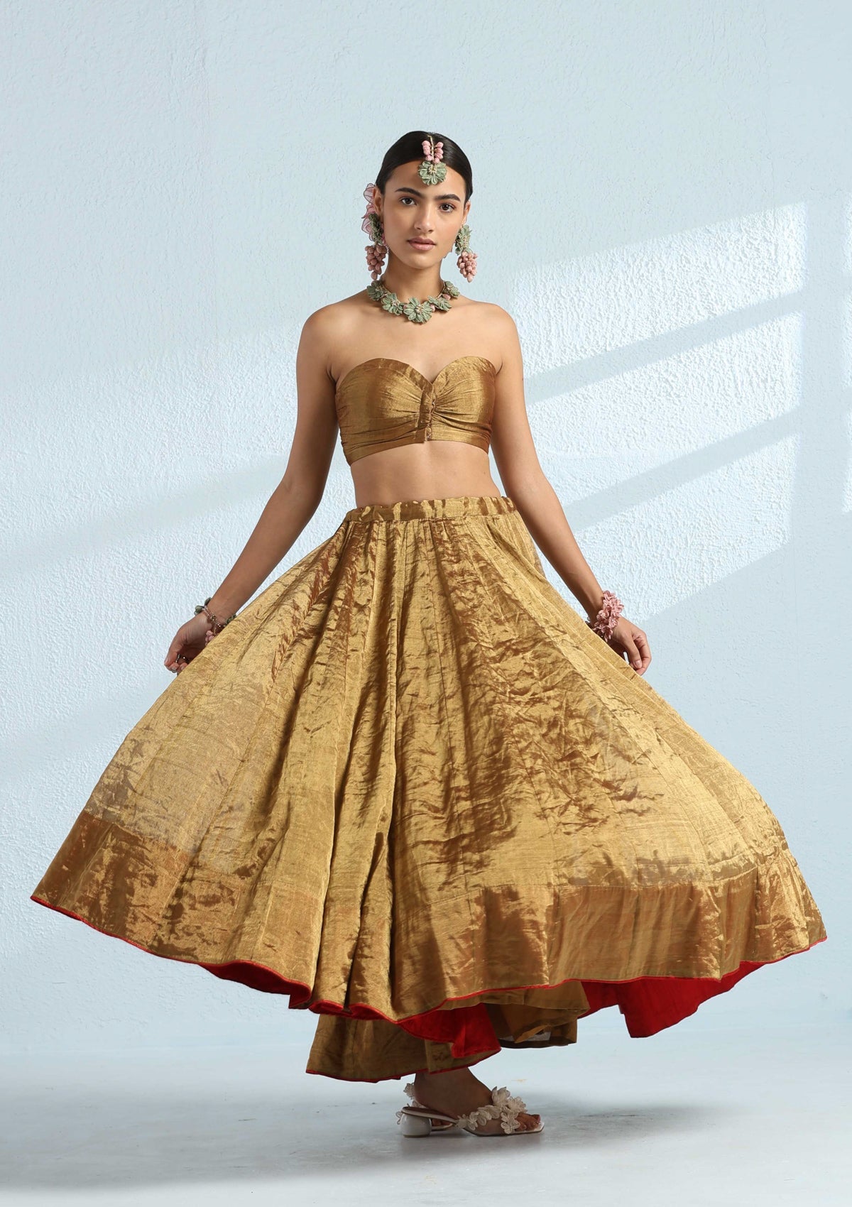 Lily Bronze Tissue Skirt