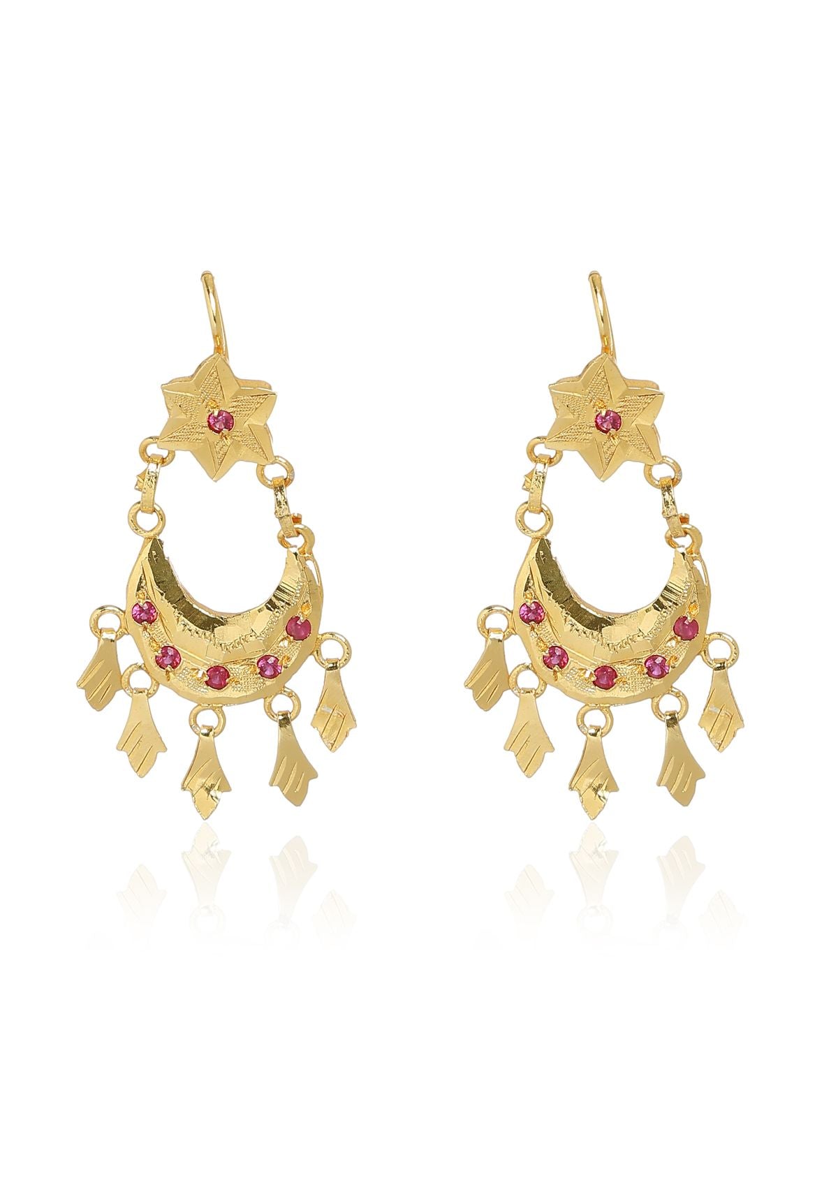 Titli Gold Tone Silver Earrings