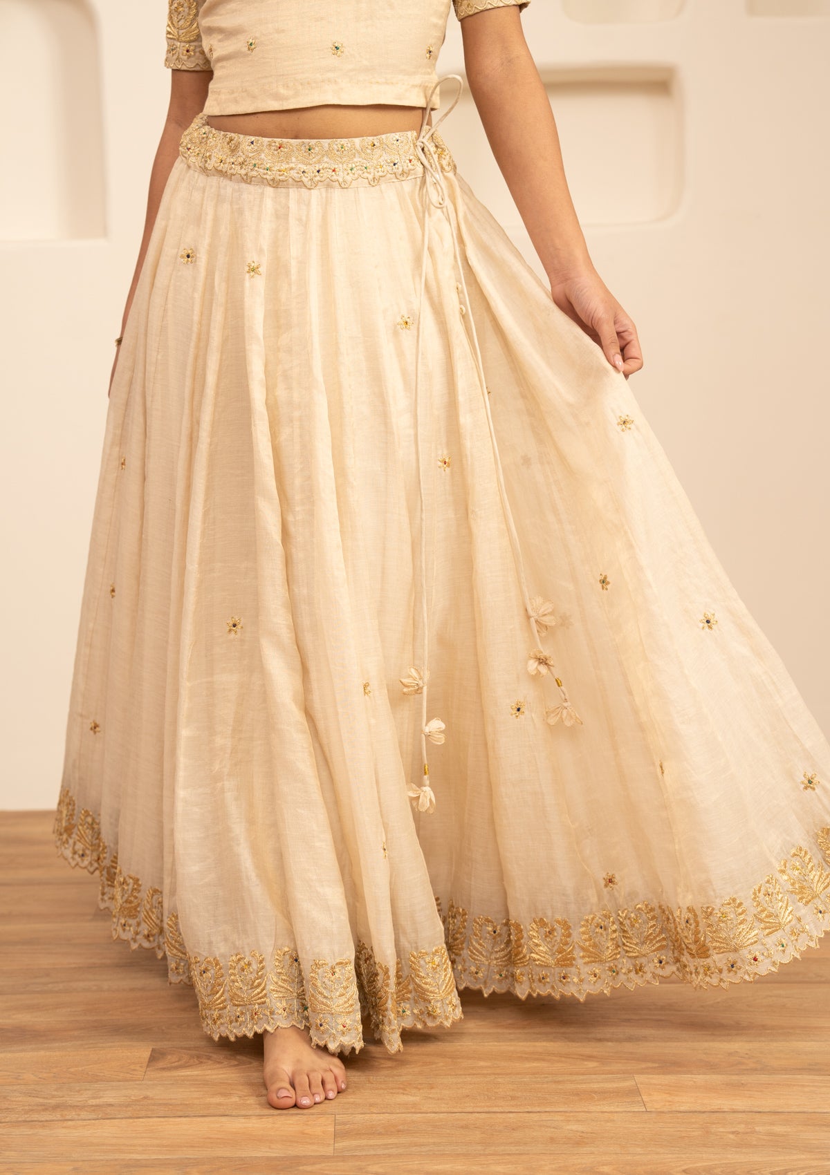 Shayari Tissue Chanderi Skirt