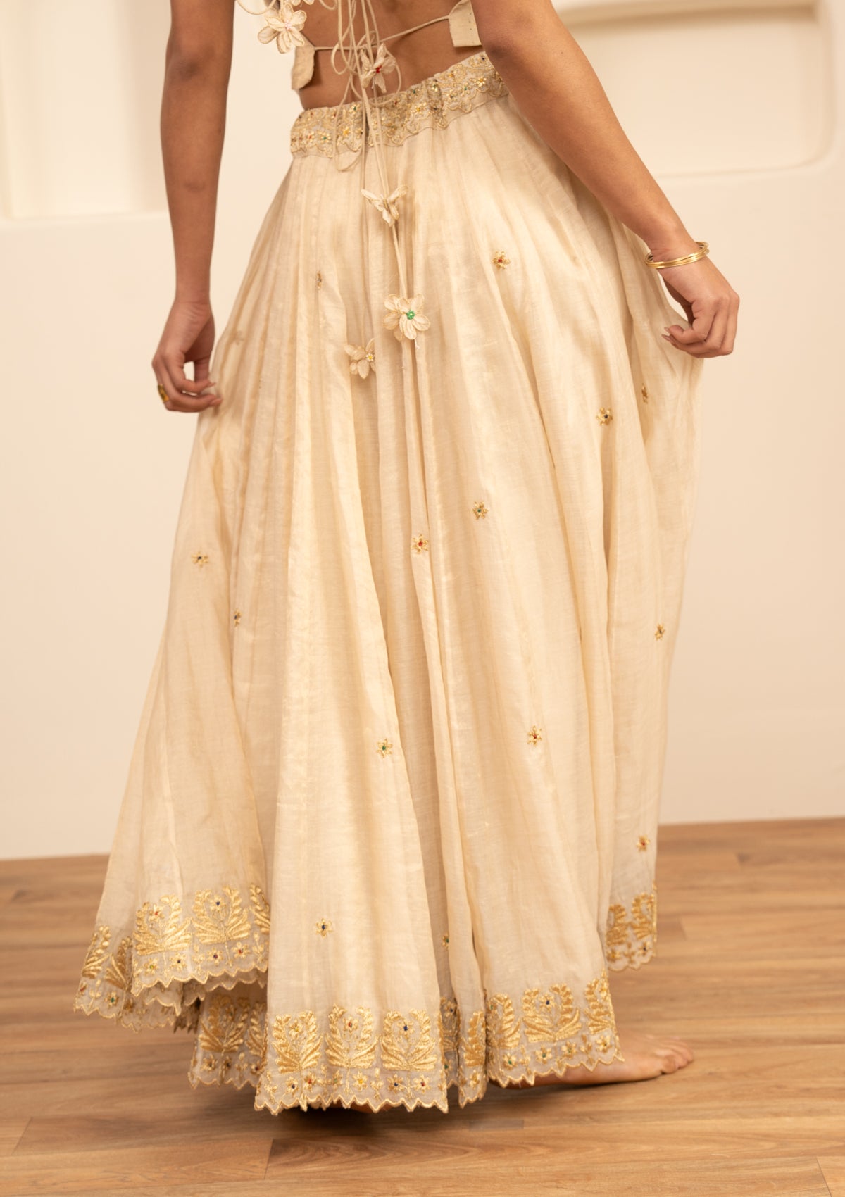 Shayari Tissue Chanderi Skirt