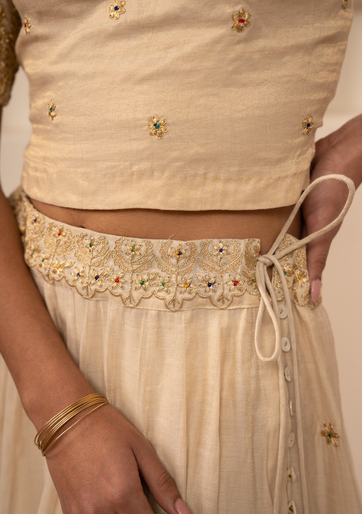 Shayari Tissue Chanderi Skirt