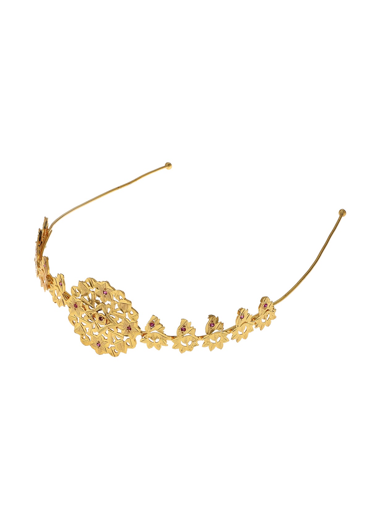 Utsa Gold Tone Silver Hairband