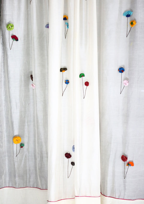 Uttara Off-White Sheer Curtain