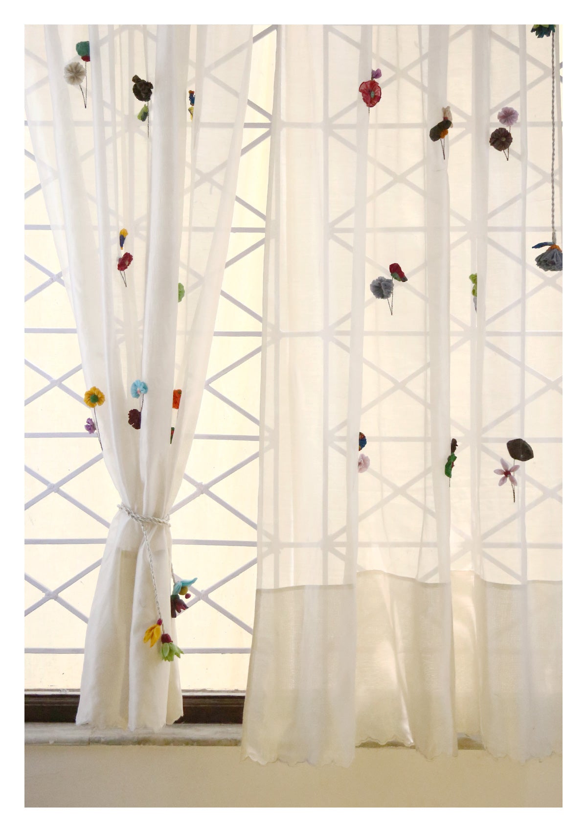 Uttara Off-White Sheer Curtain