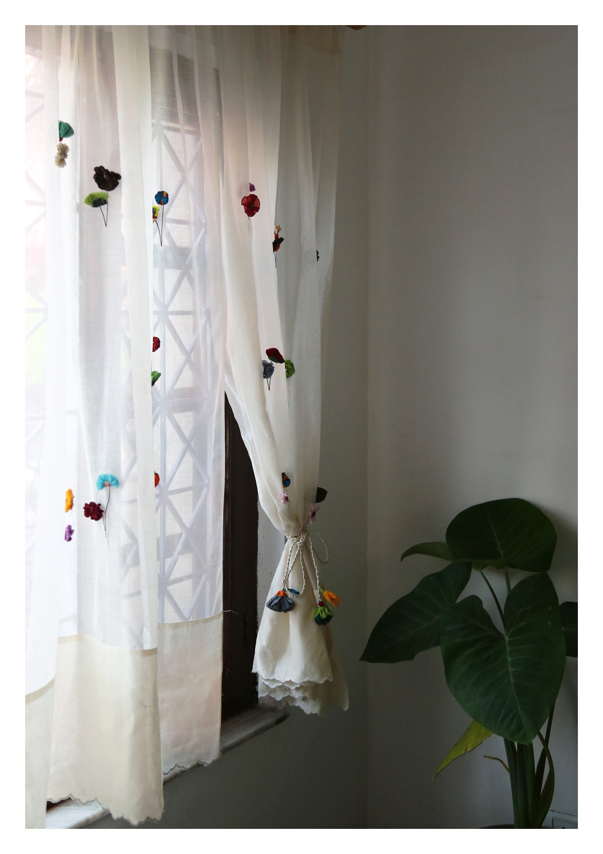 Uttara Off-White Sheer Curtain