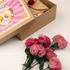Koki Pink Textile Flower Stems - Set of 6