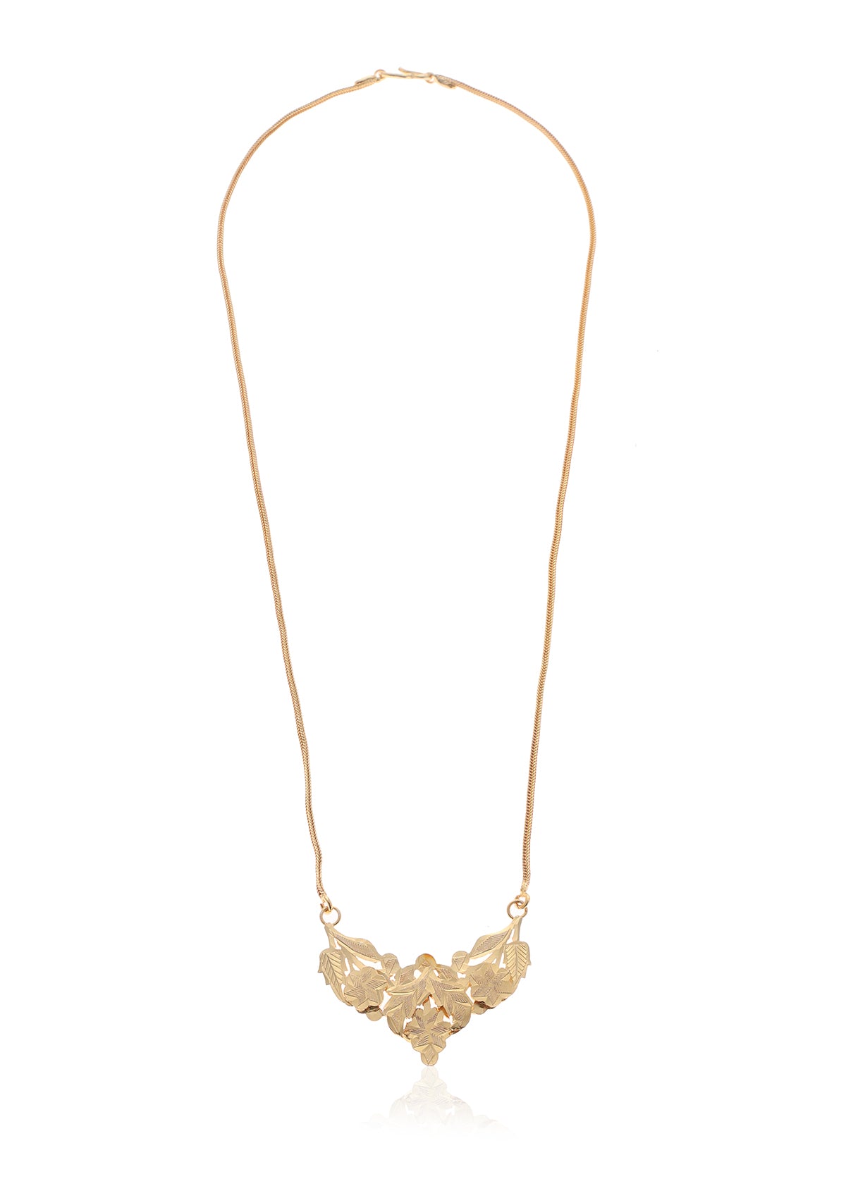 Indu Gold Tone Silver Necklace