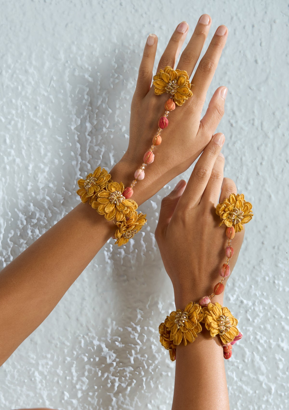 Amaltas Floral Hathphool Bracelet