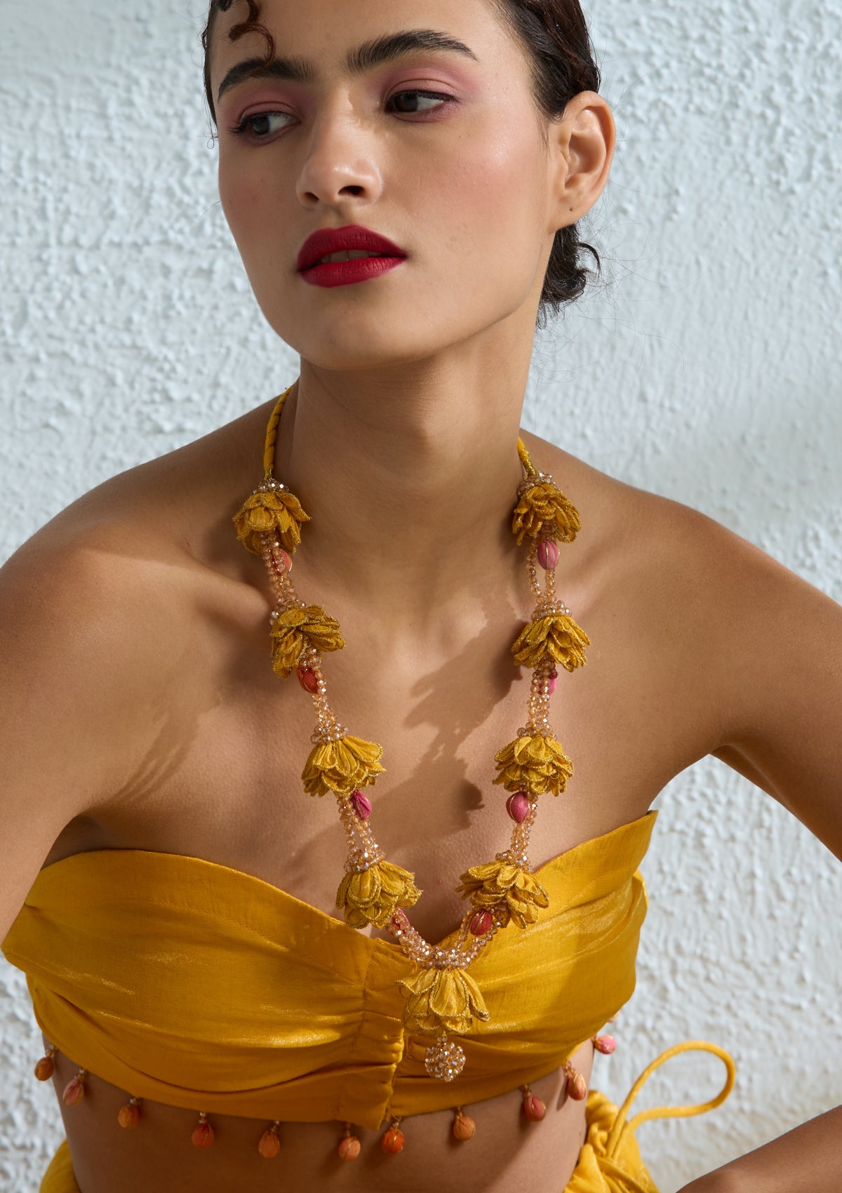 Amaltas Floral Long Necklace