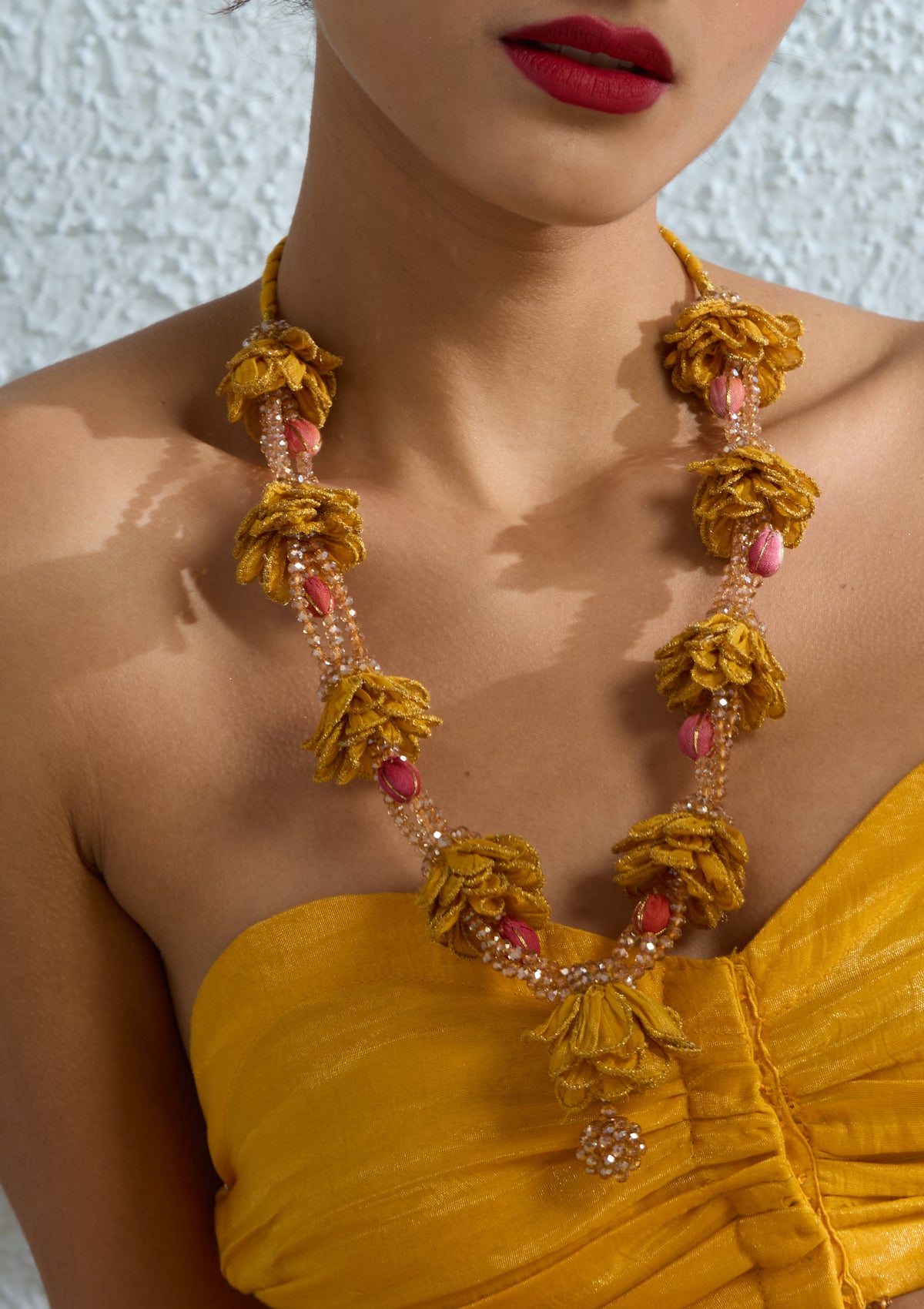 Amaltas Floral Long Necklace