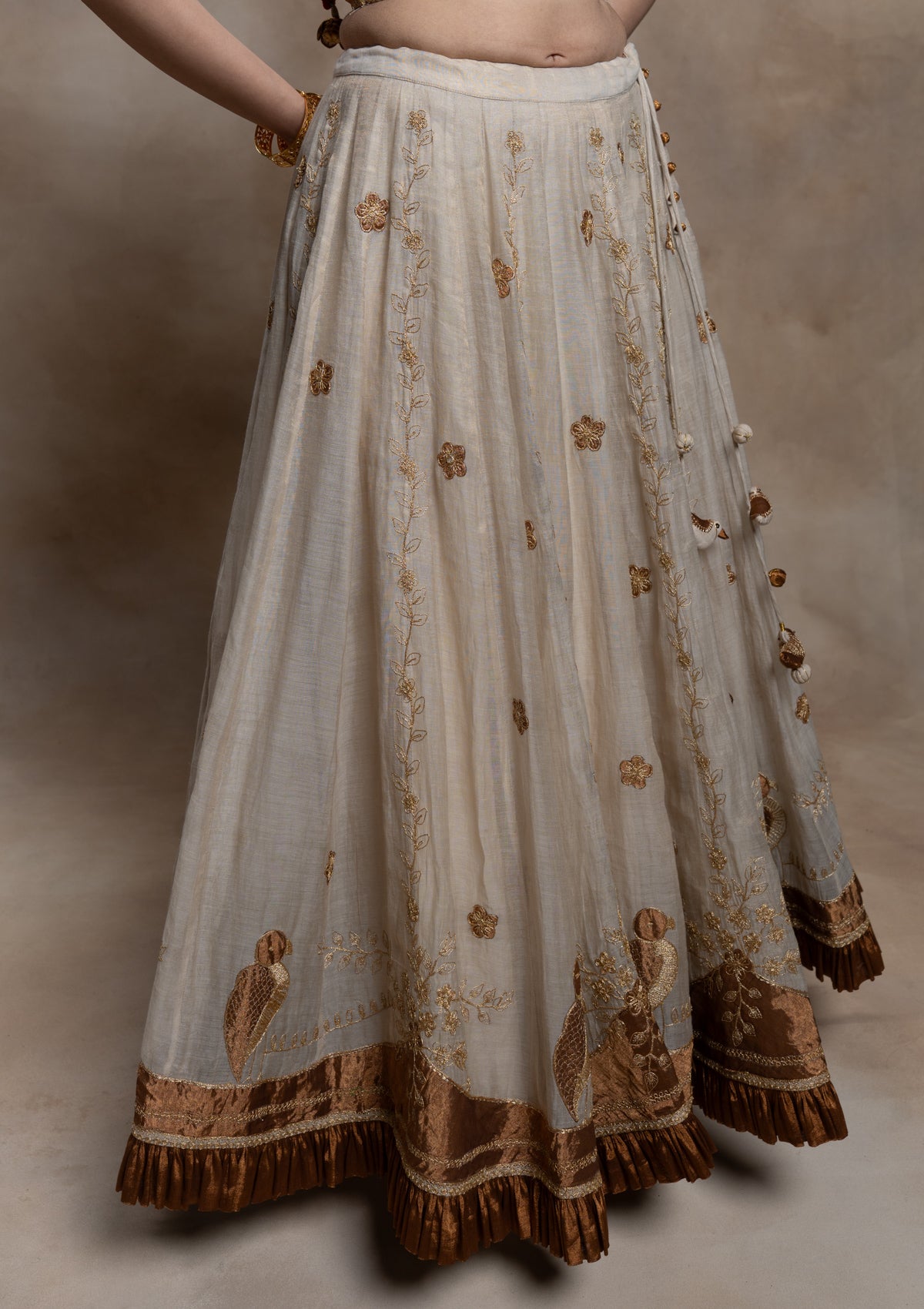 Maheshwari Tissue Skirt