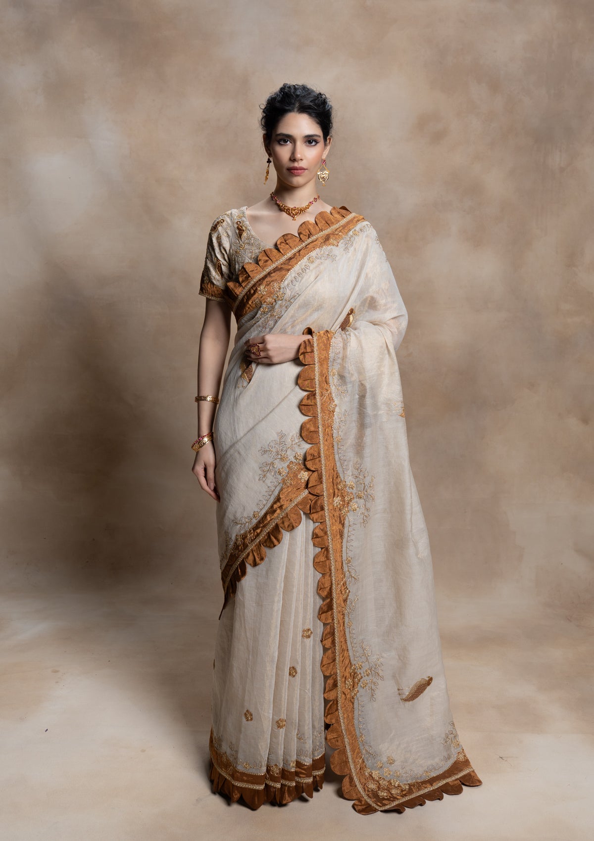 Maheshwari Tissue Saree