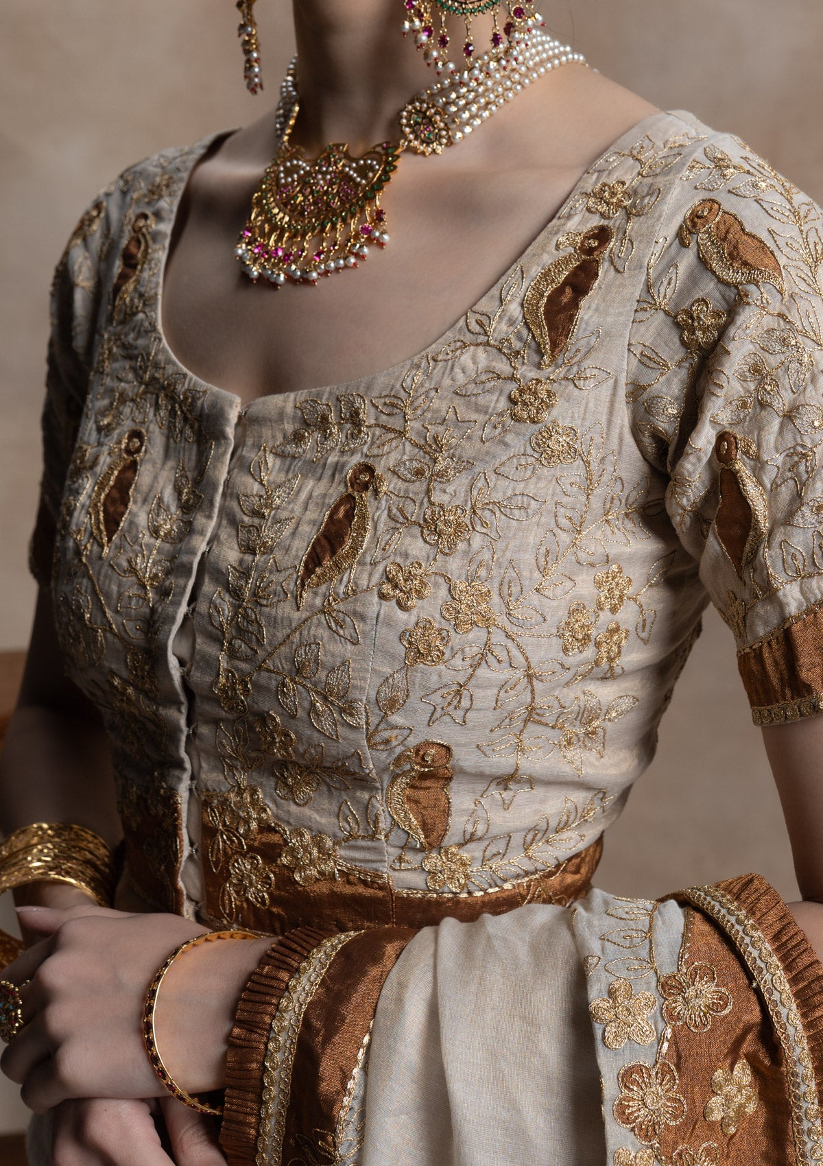 Maheshwari Tissue Blouse