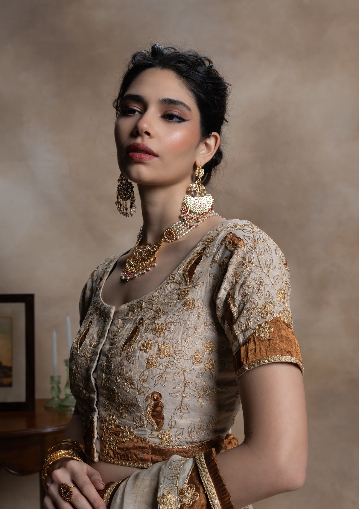 Maheshwari Tissue Blouse