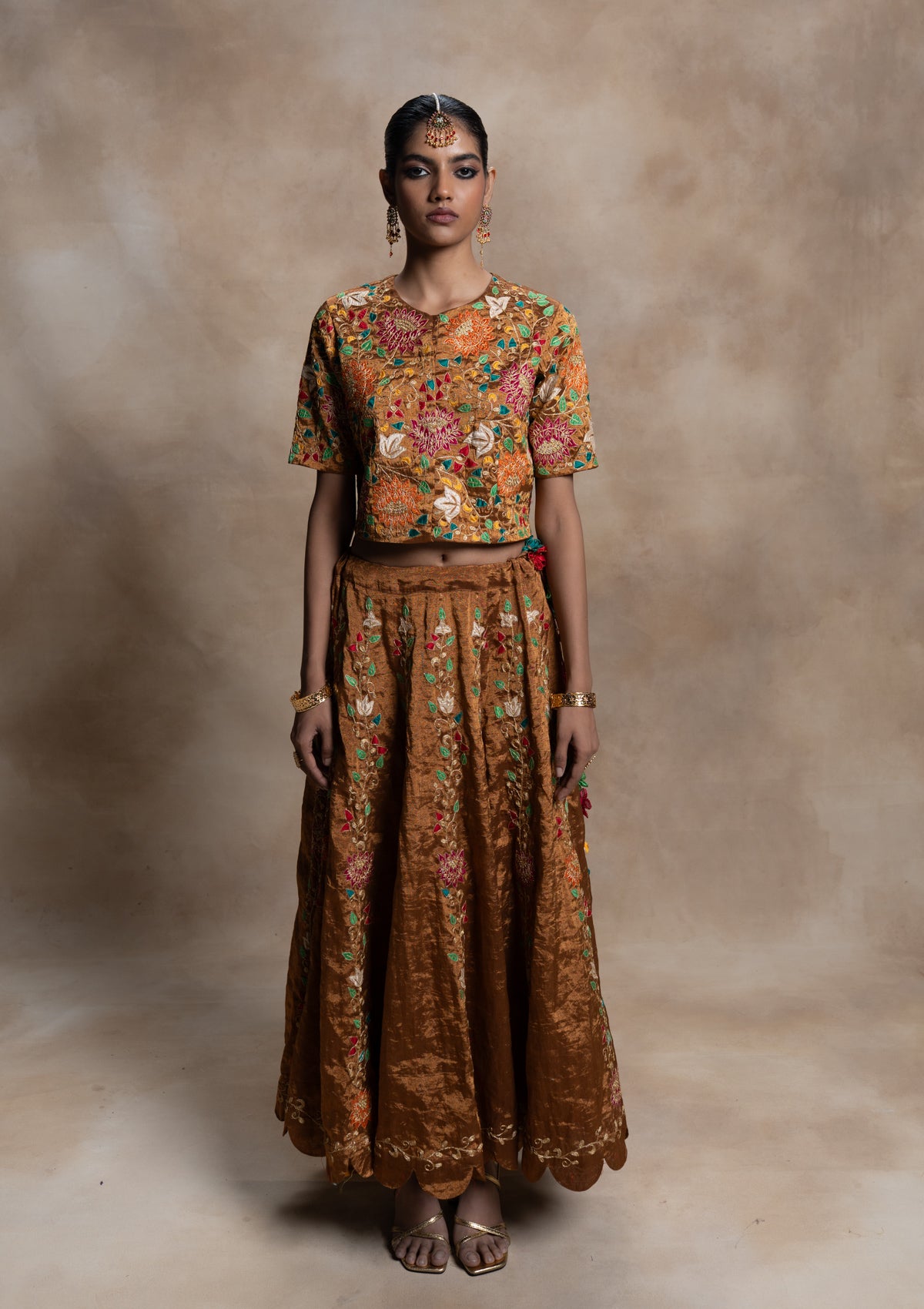 Haimavati Tissue Skirt & Blouse Set