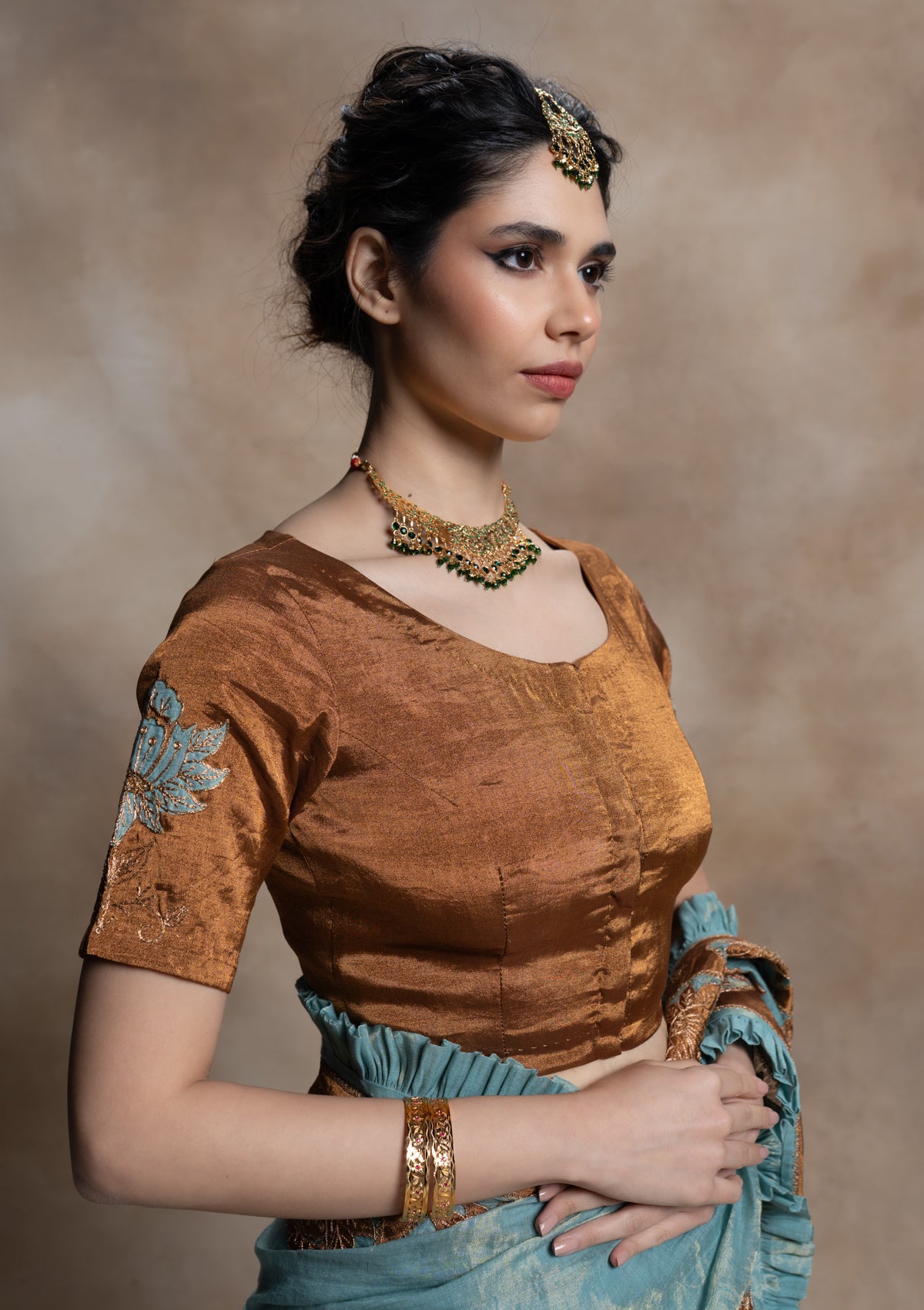 Vagdevi Tissue Blouse