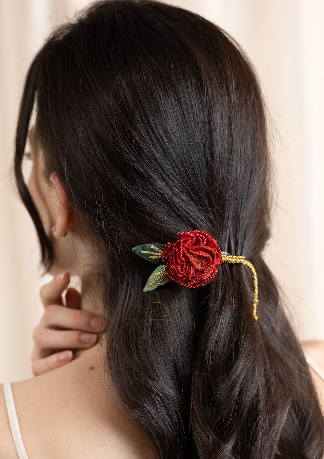 Hibiscus Floral Comb Clip