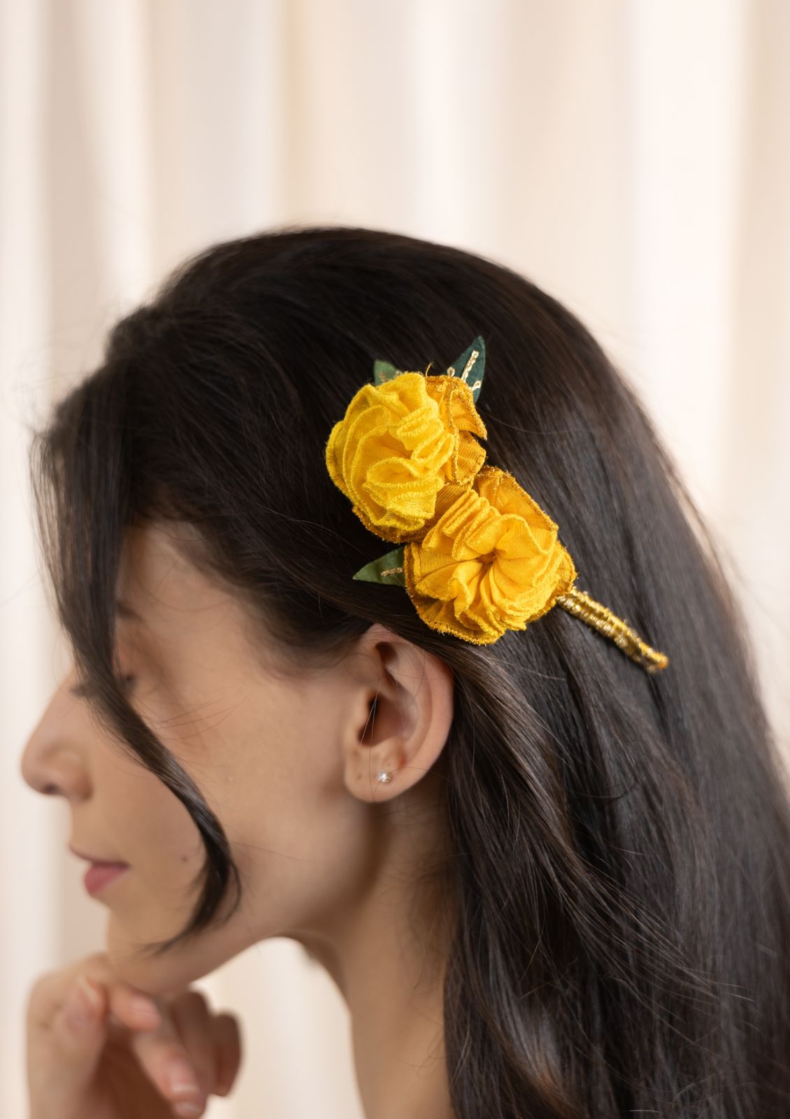 Bask Floral Comb Clip