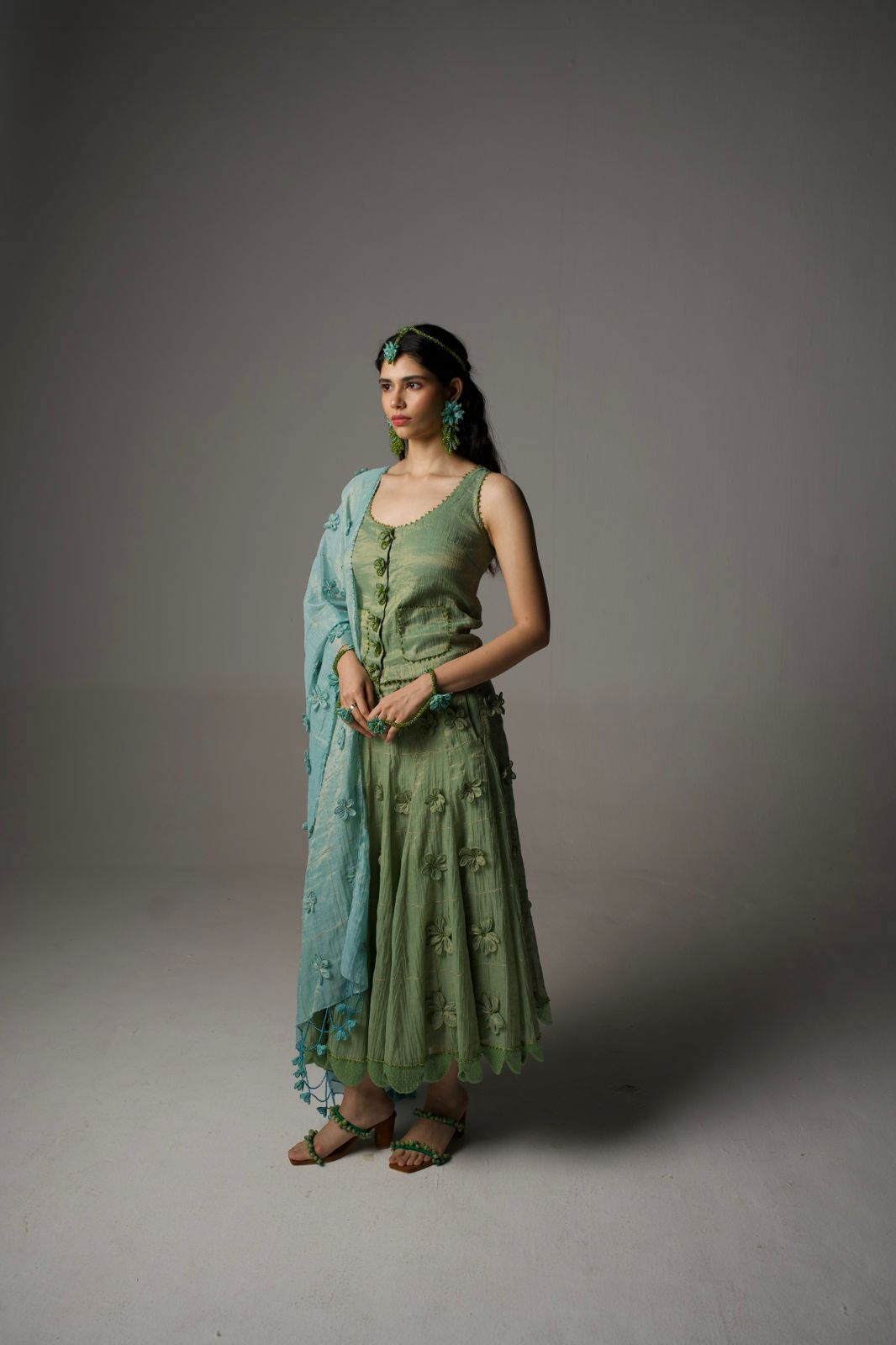 Aprajita Sharara, Blouse & Dupatta Set