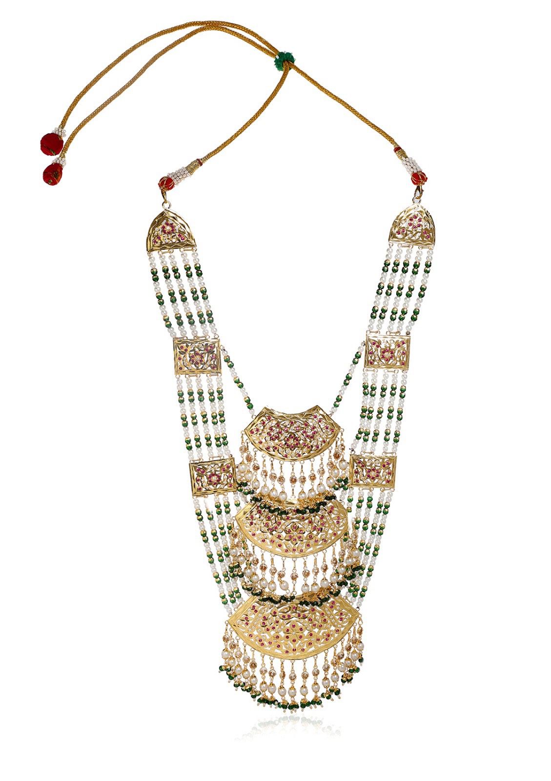 Lambanam Gold Tone Silver Necklace
