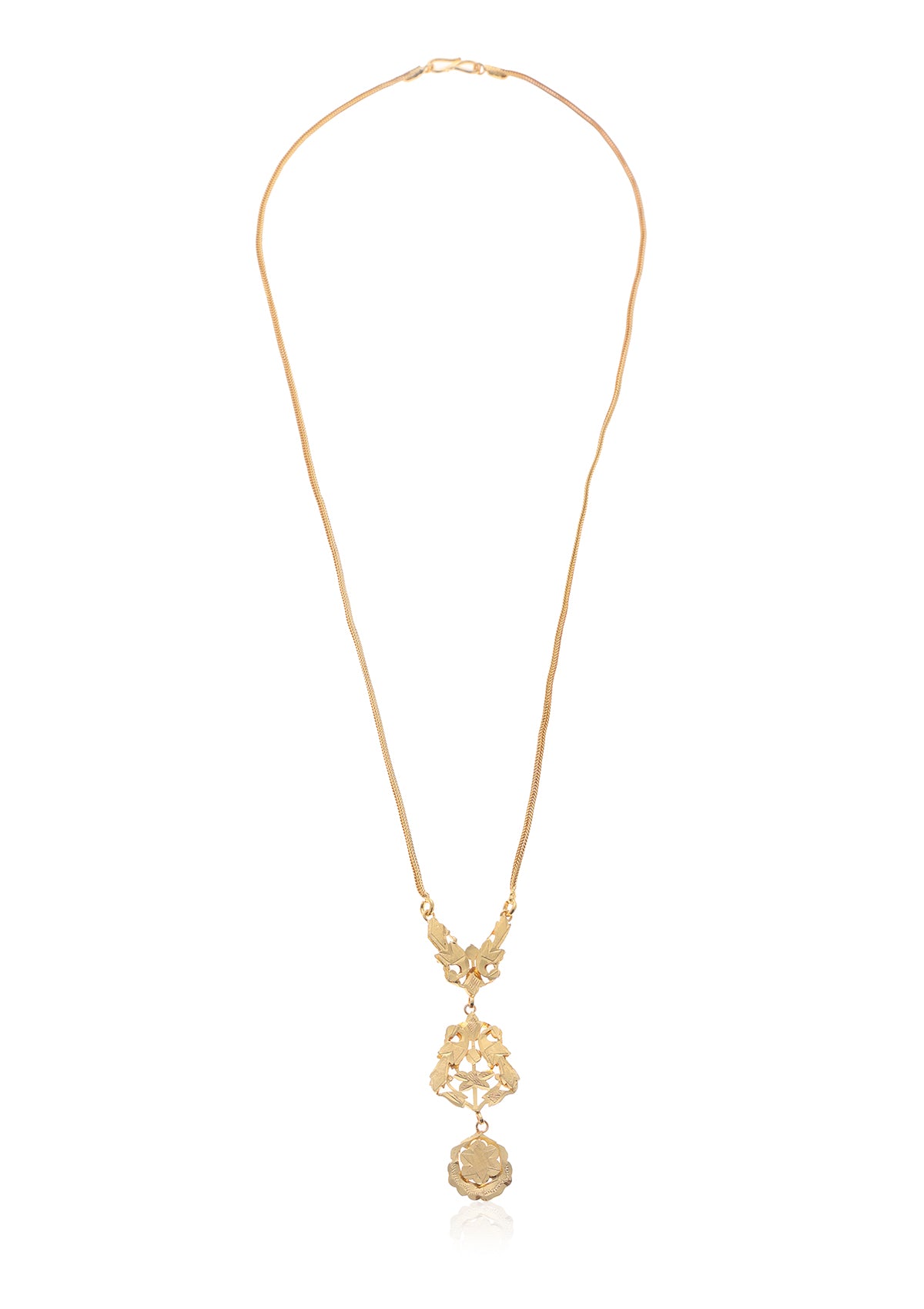 Abhilasha Gold Tone Silver Necklace