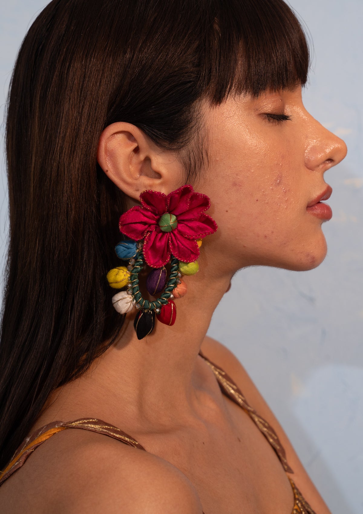 Satrangi Floral Earrings