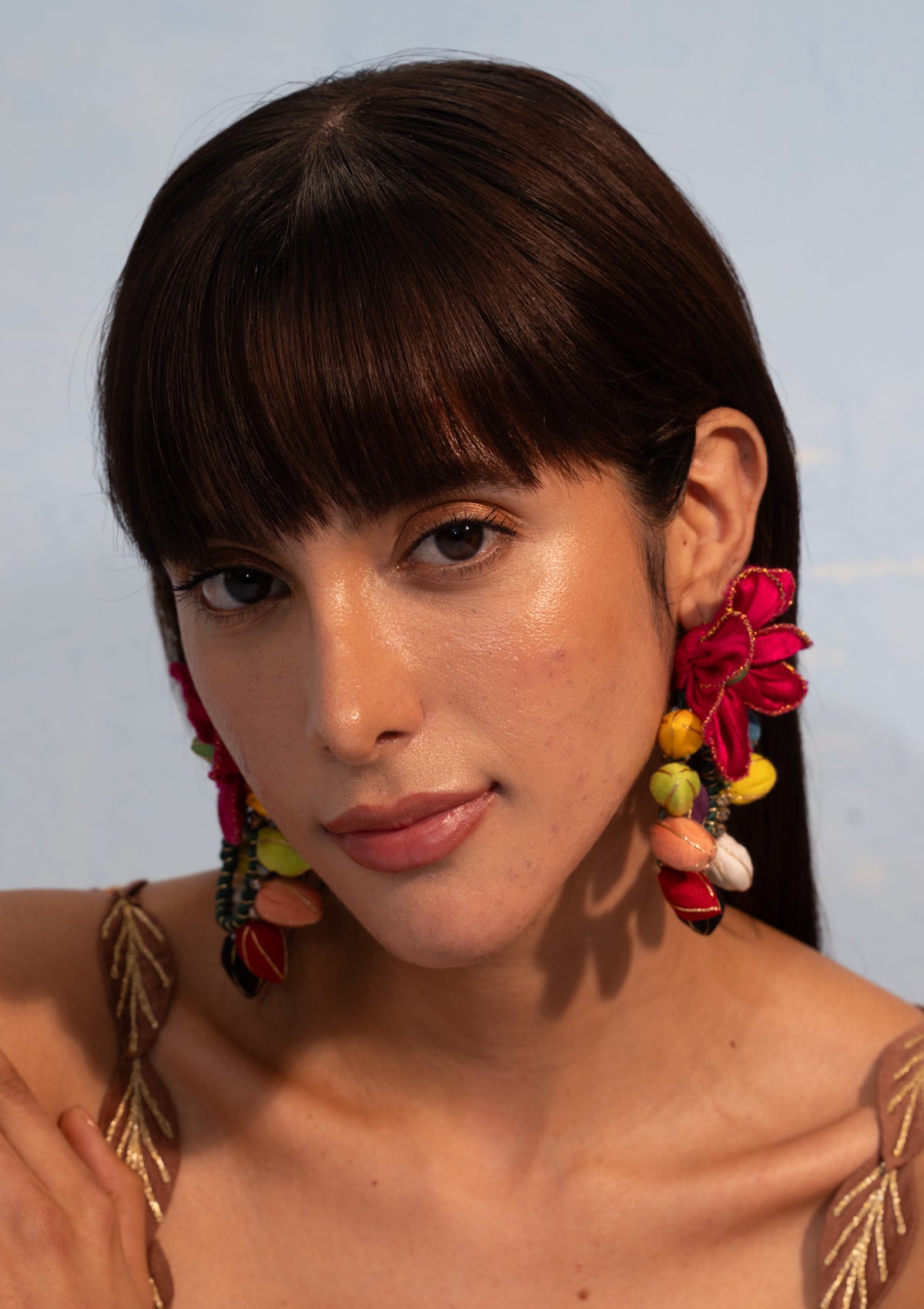 Satrangi Floral Earrings