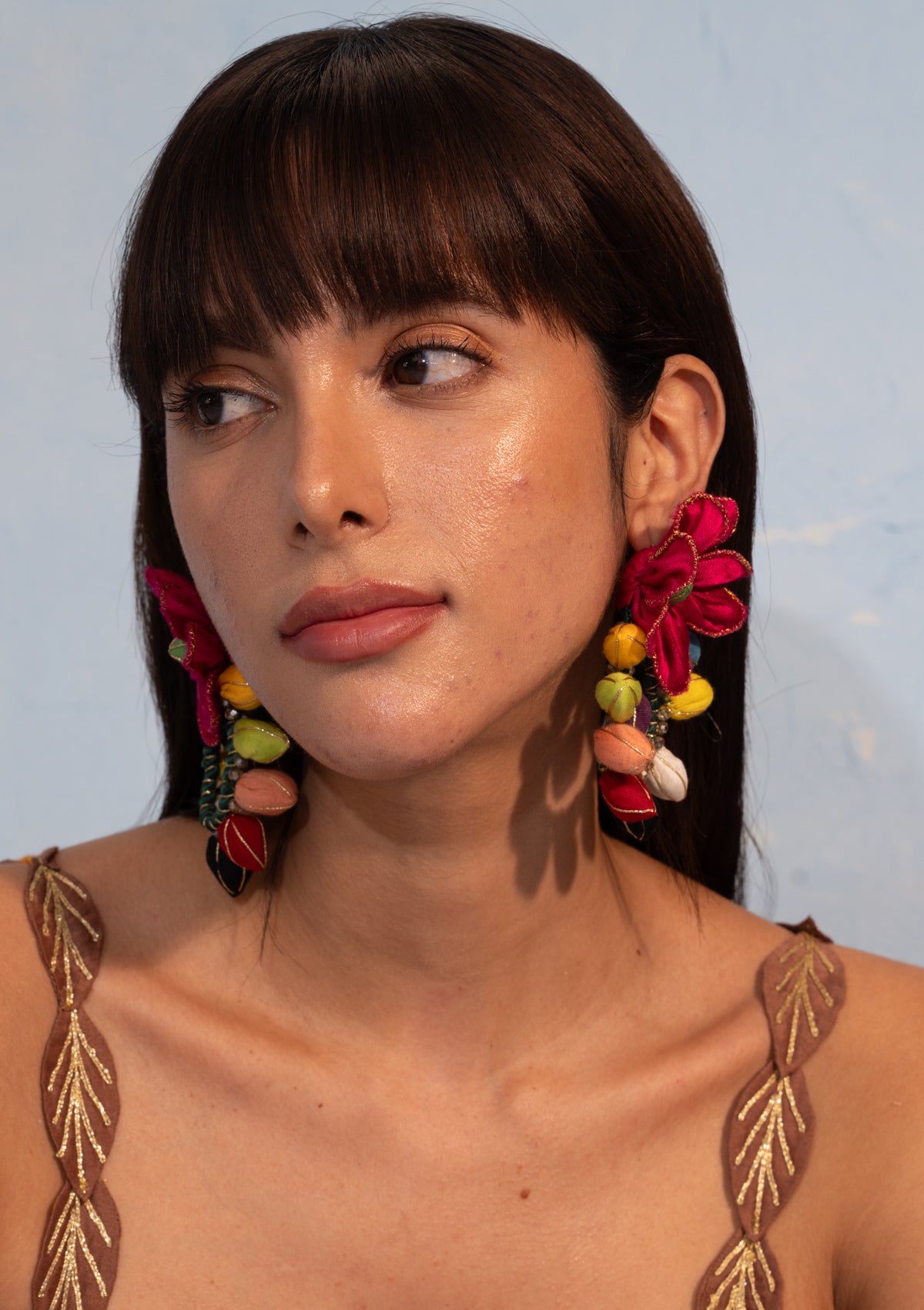 Satrangi Floral Earrings